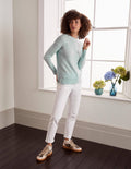 Derby Relaxed Cashmere Jumper-Cut Glass Blue