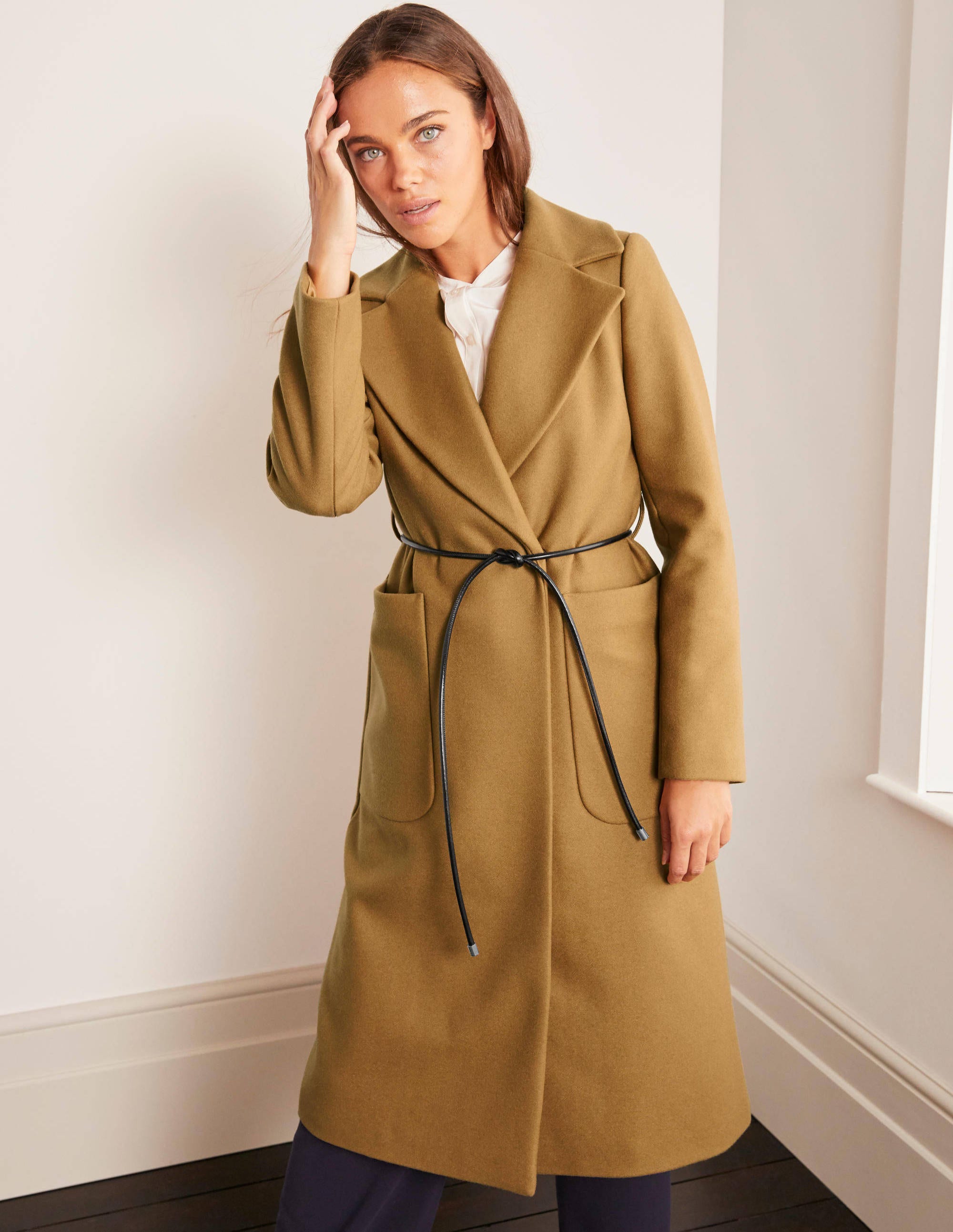 Manteau Edale à ceinture-Camel - Image 5
