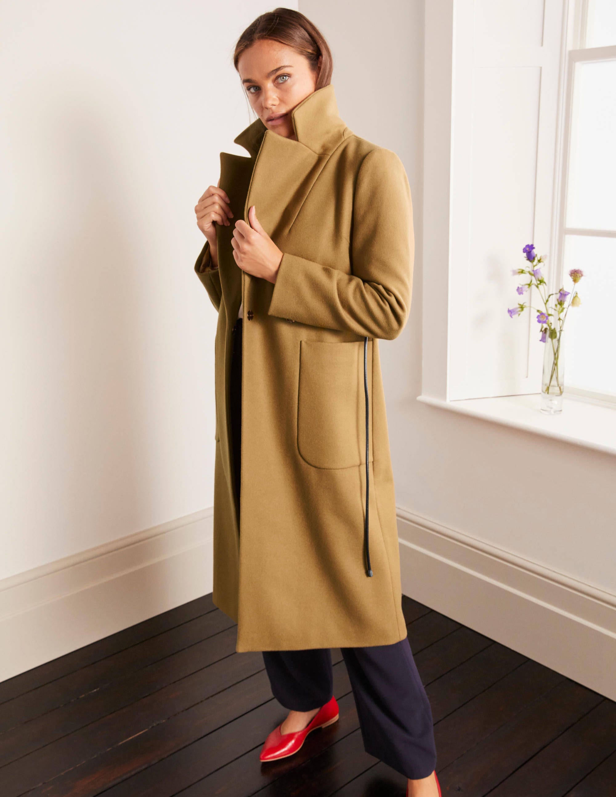 Manteau Edale à ceinture-Camel - Image 3