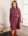 Robe Christina-Rubis, motif Billowy Peony
