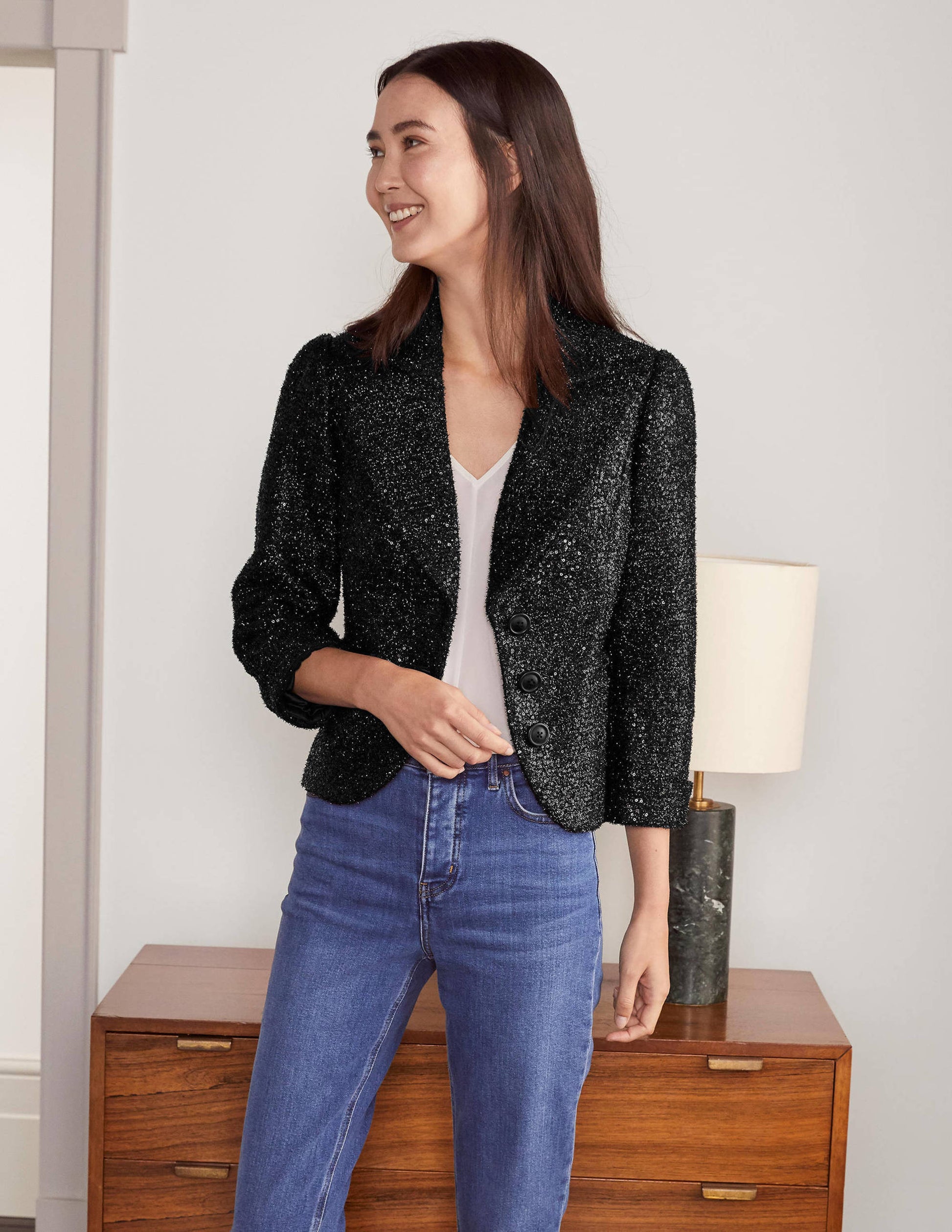 Veste Imelda à sequins-Sequins noirs-4