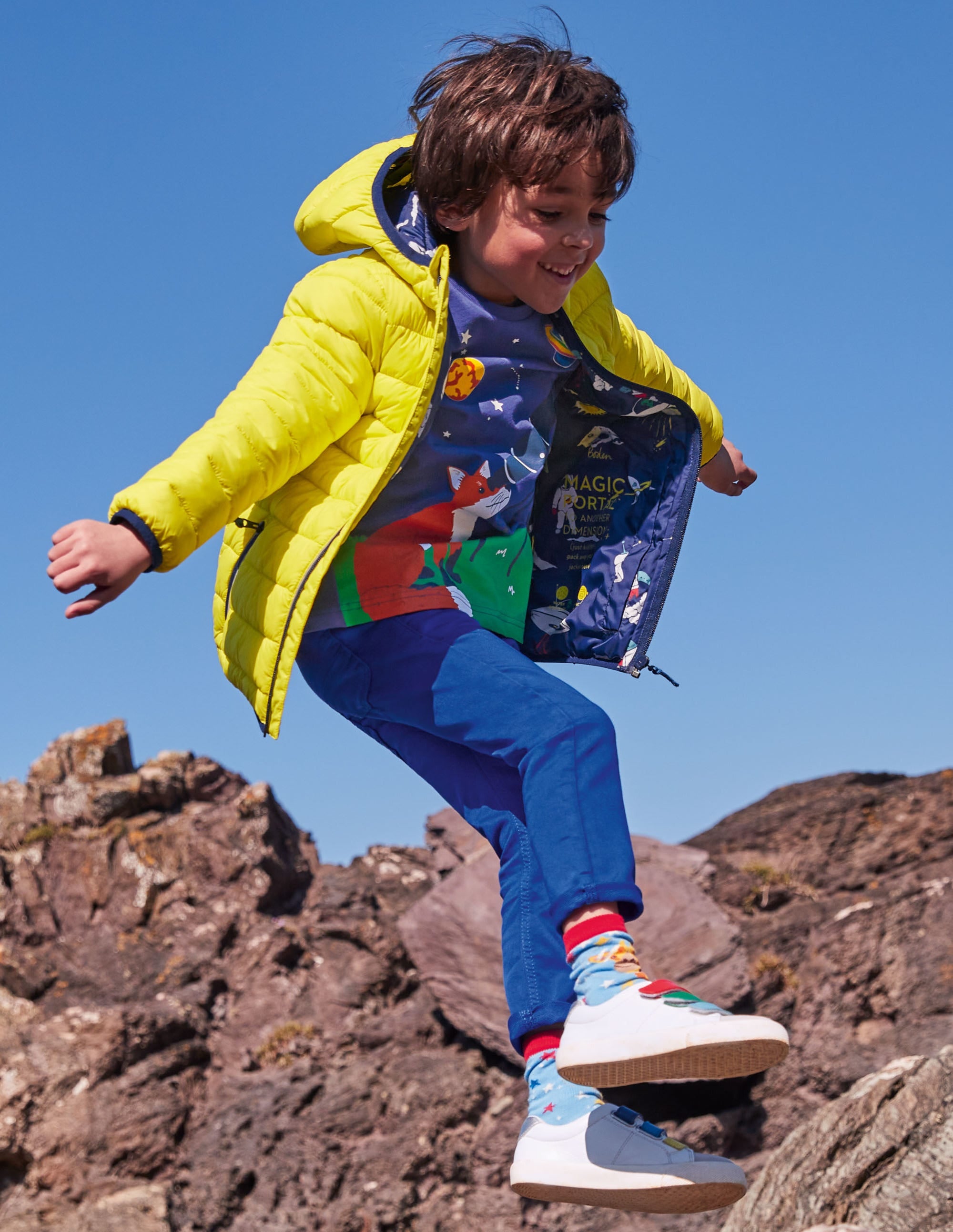 Cosy Pack-away Padded Jacket-Maximillion Yellow - Image 4