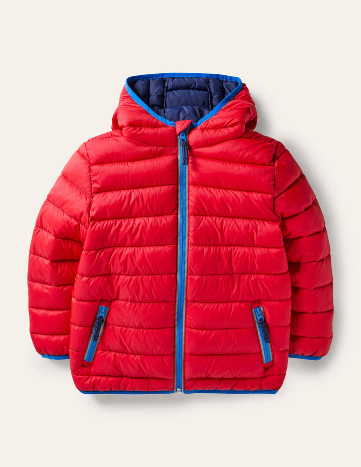 Cosy Pack-away Padded Jacket-Rockabilly Red