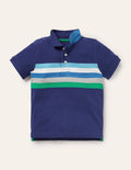 Polo en piqué-Bleu tribord/multi