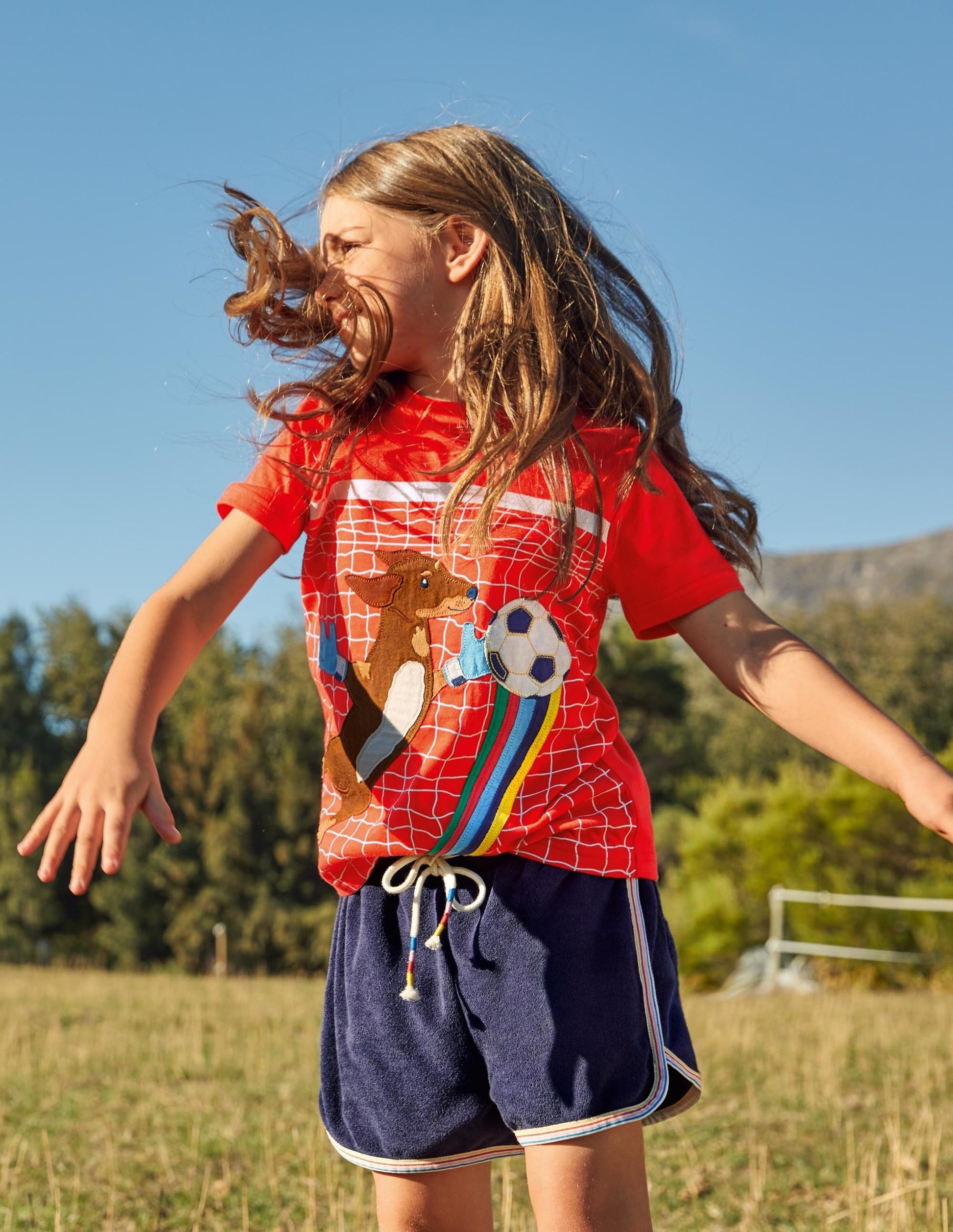 T-Shirt mit Action-Applikation-Raketenrot, Dackel-4