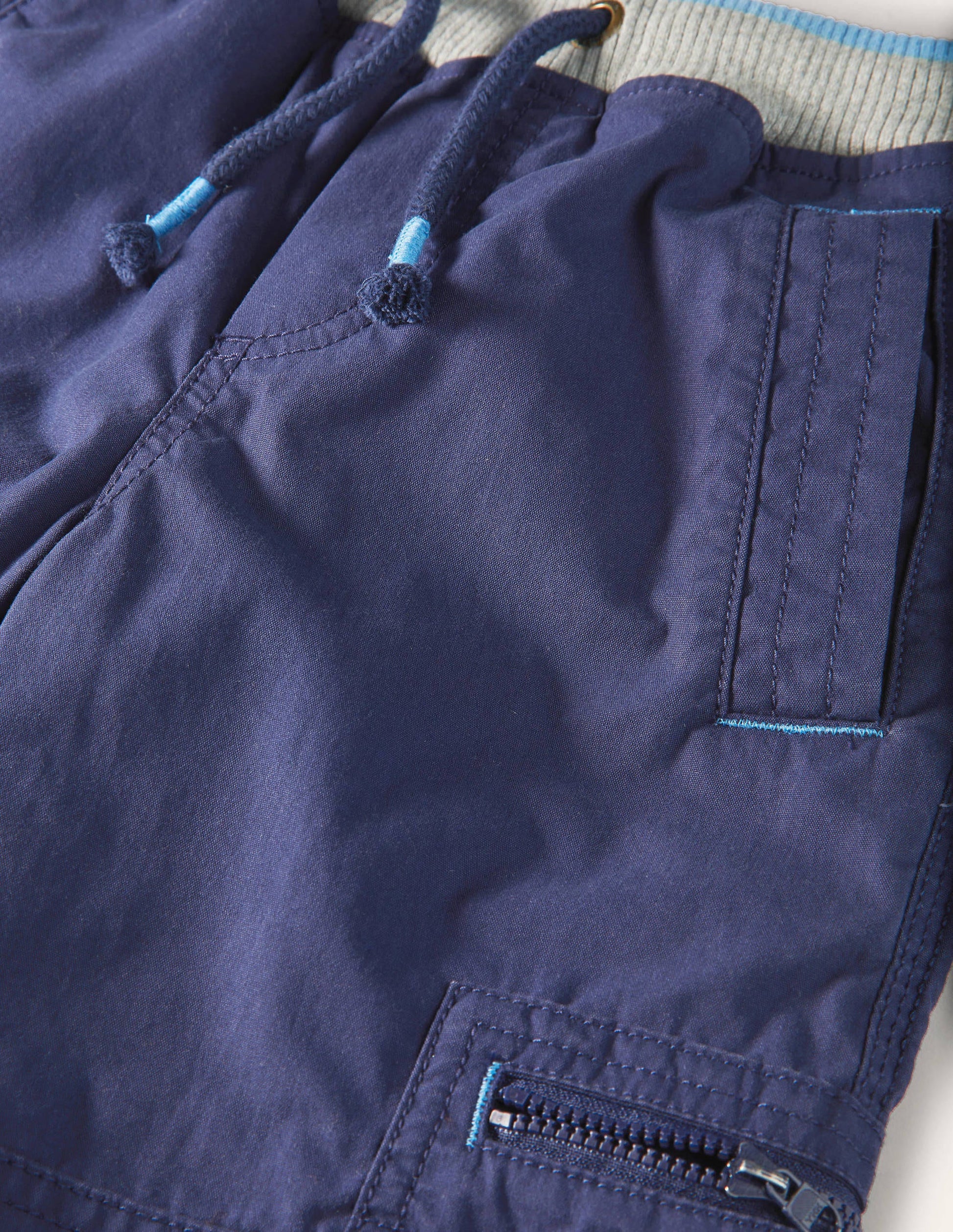 Pantalon cargo doublé cosy-Bleu marine universitaire-3