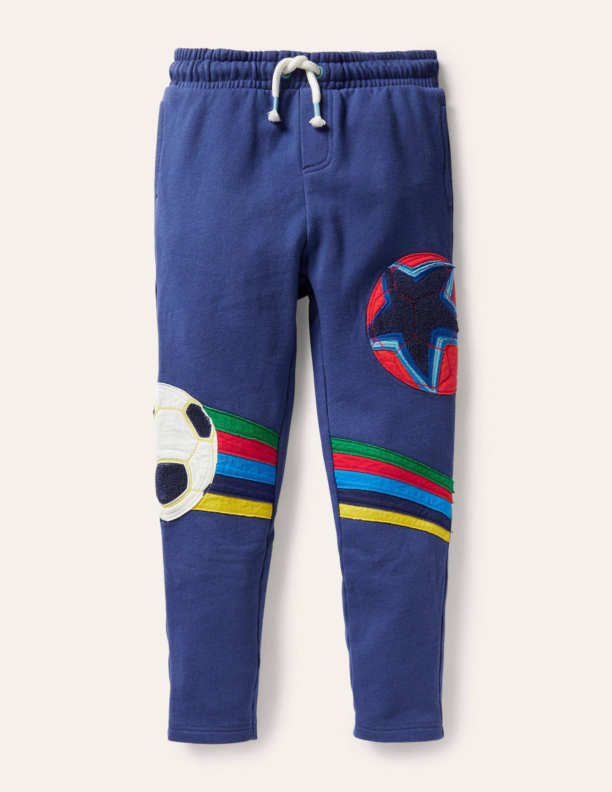 Appliqué Joggers-Starboard Blue Football-1