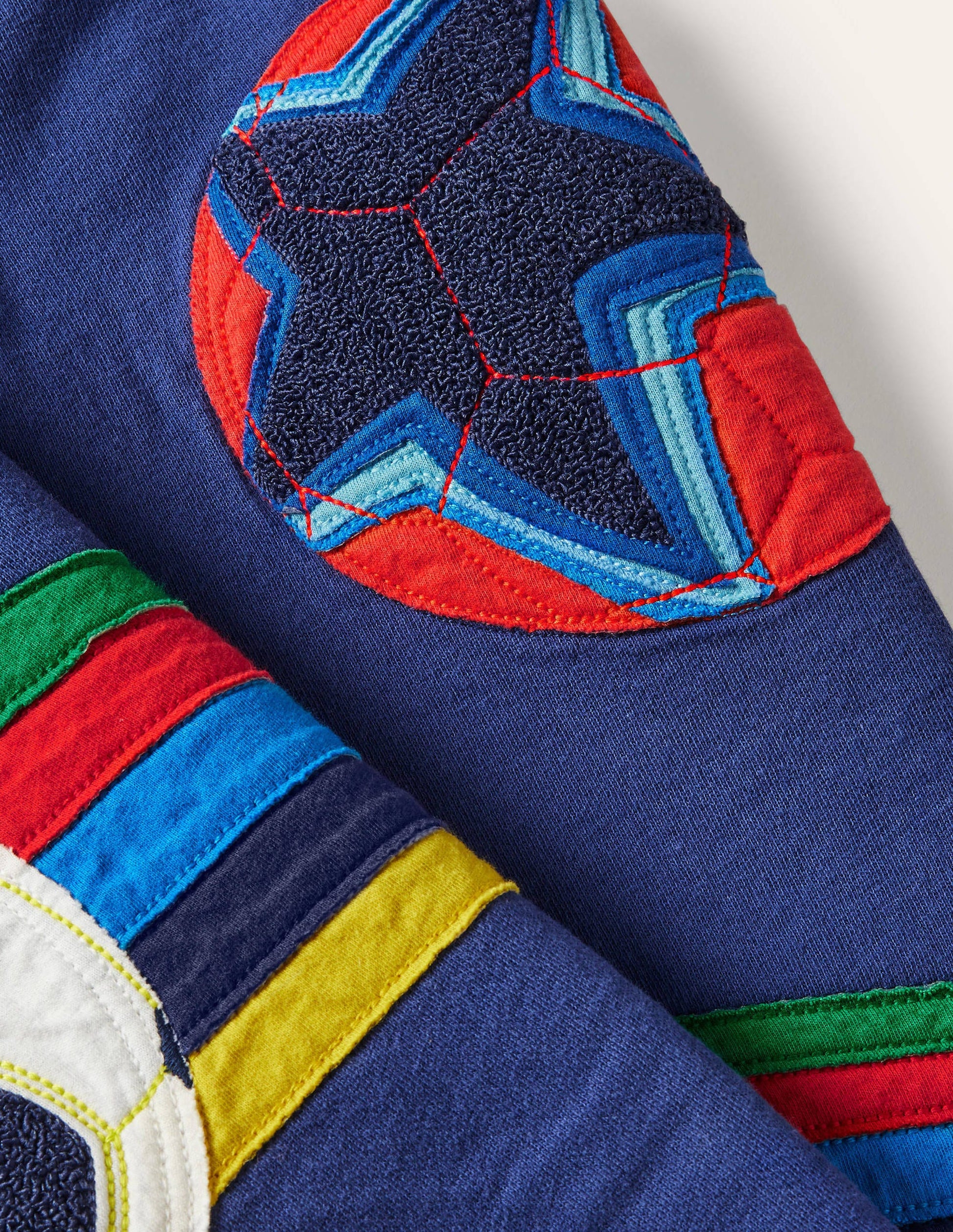 Appliqué Joggers-Starboard Blue Football-3