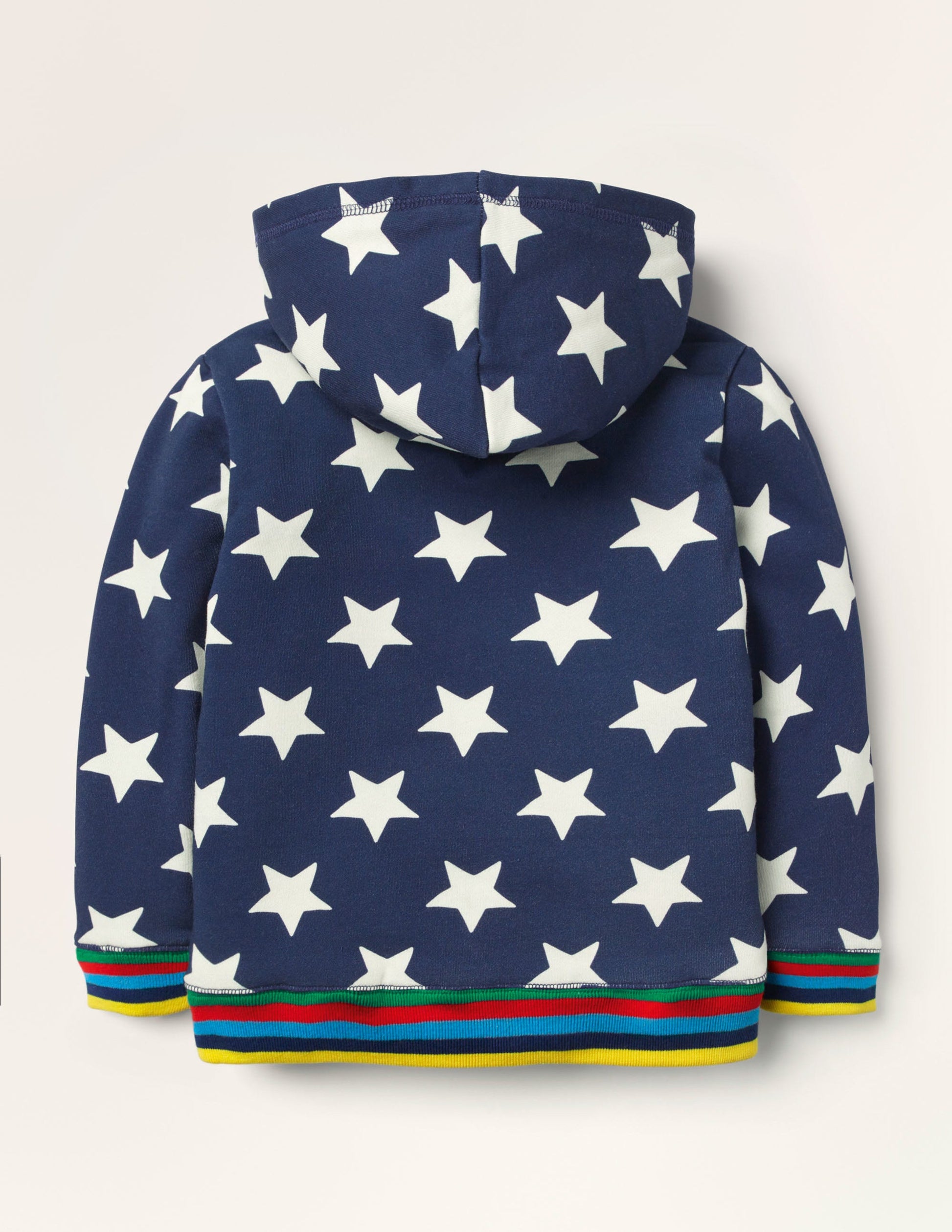 Kapuzenjacke mit kuscheligem Futter-Schuluniform-Navy, Stern-2