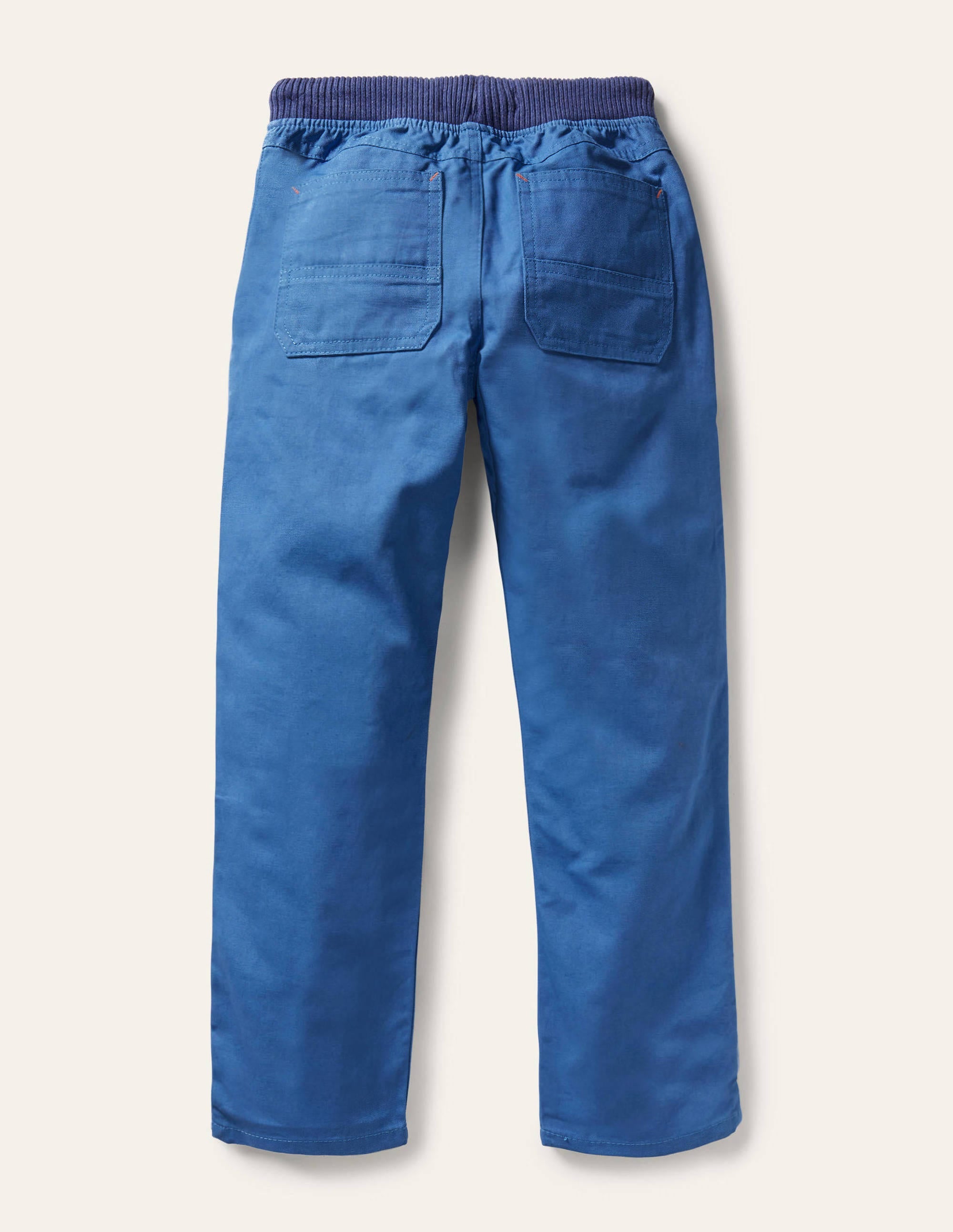Appliqué Pull-on Trousers-Elizabethan Blue Fire Engine - Image 2