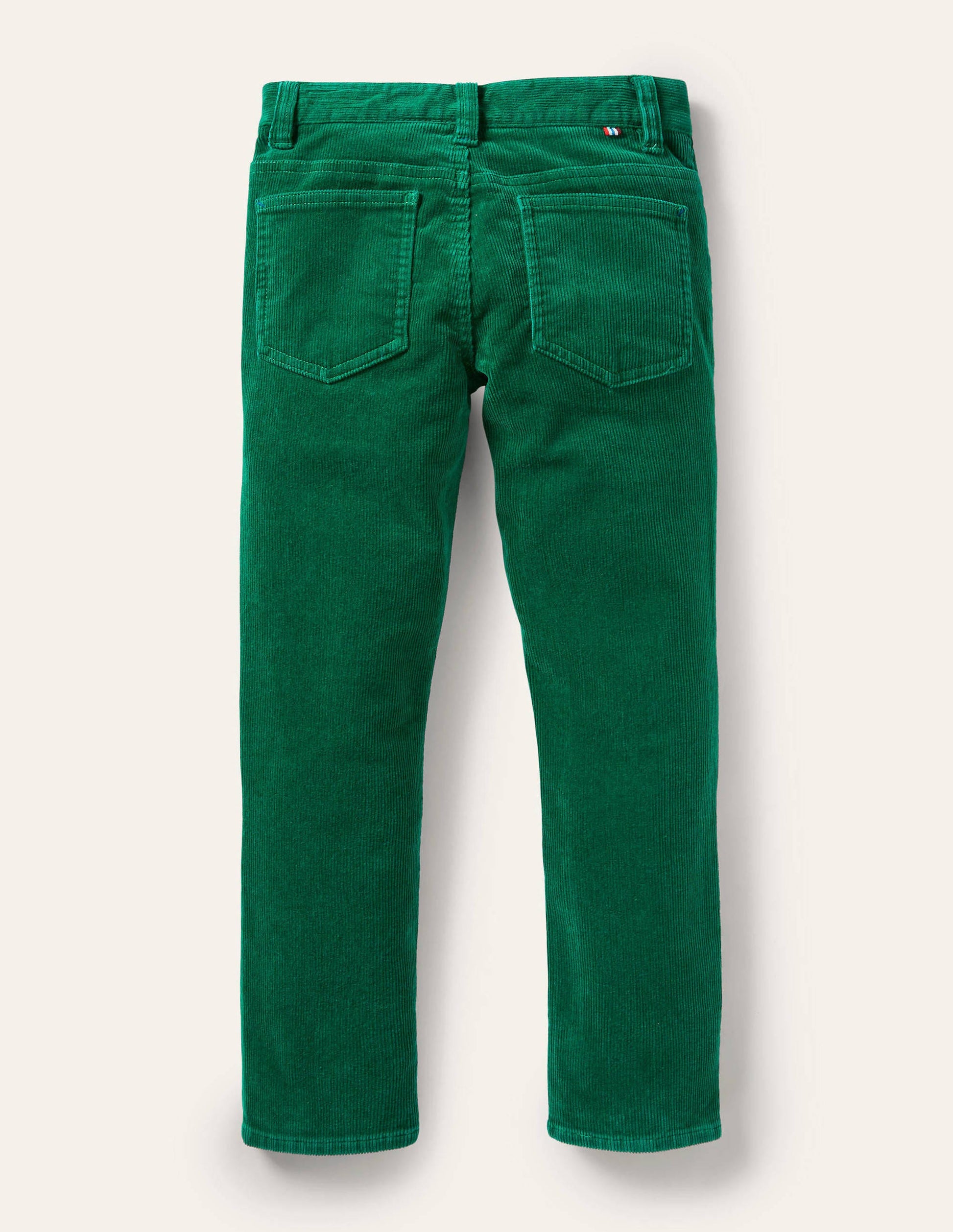 Schmal geschnittene Cord-Jeans mit Stretch-Waldgrün-2