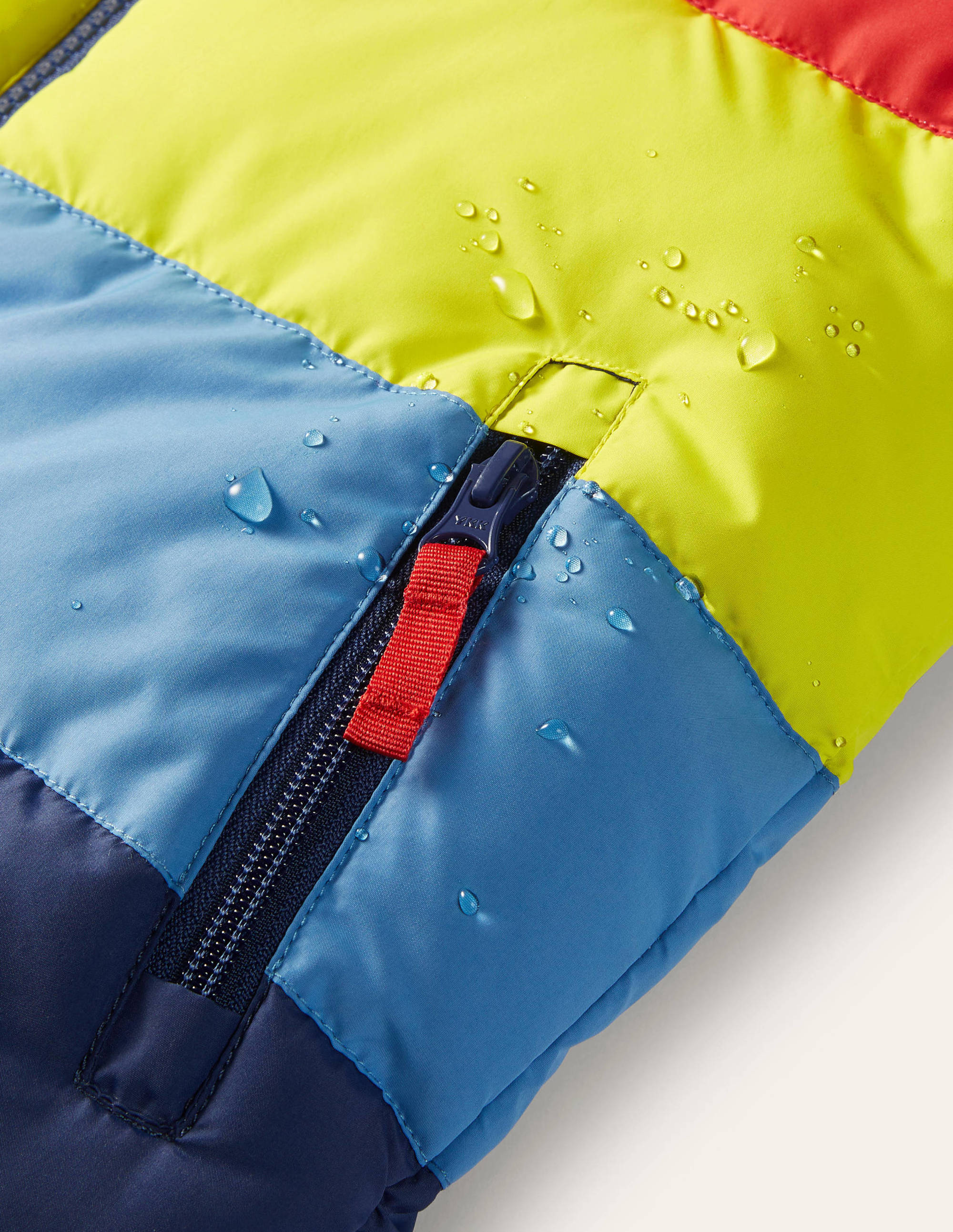 Shower-Resistant Padded Jacket-Bright Multi Rainbow - Image 4