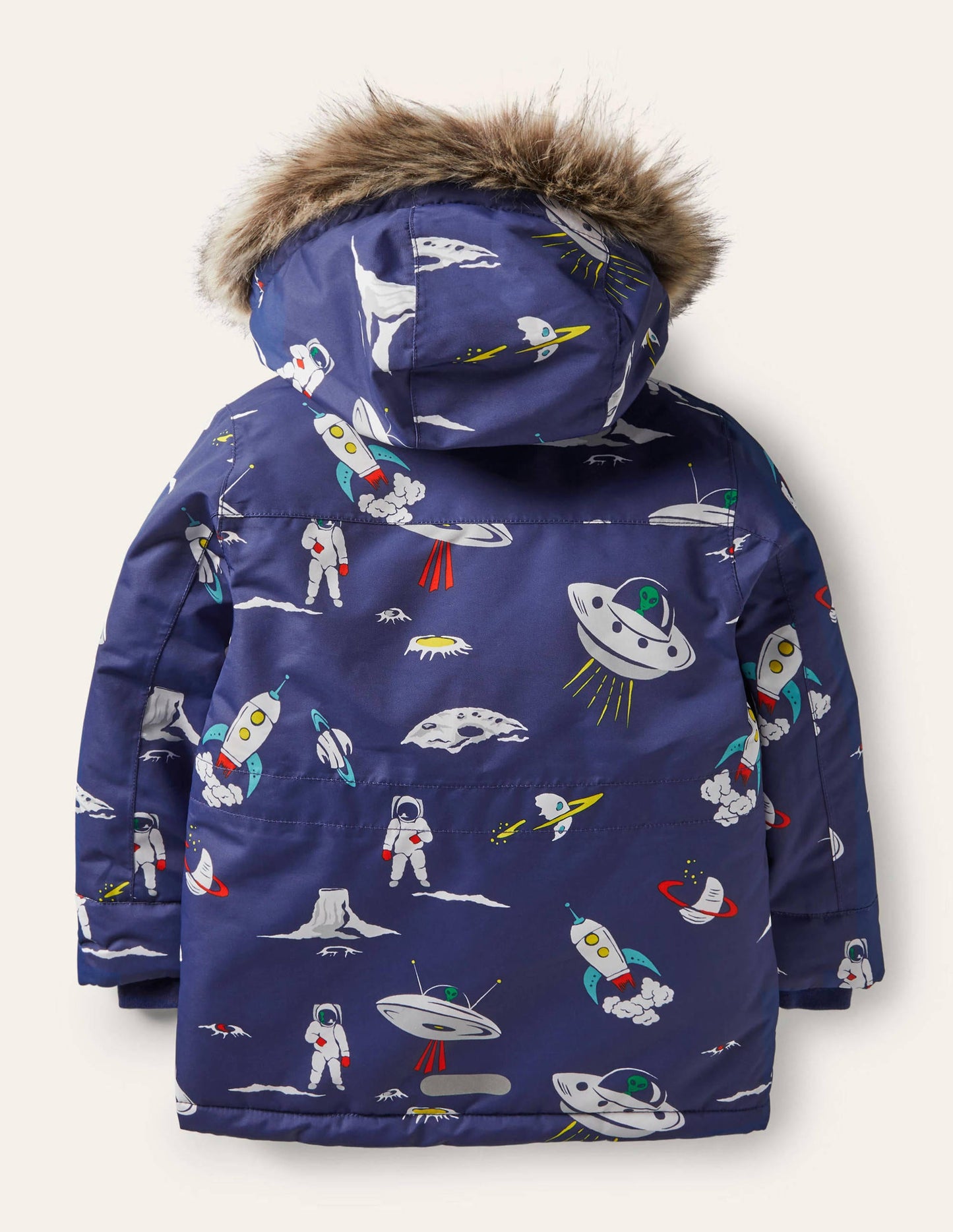 Bequemer wasserdichter Parka-Segelblau, Weltall