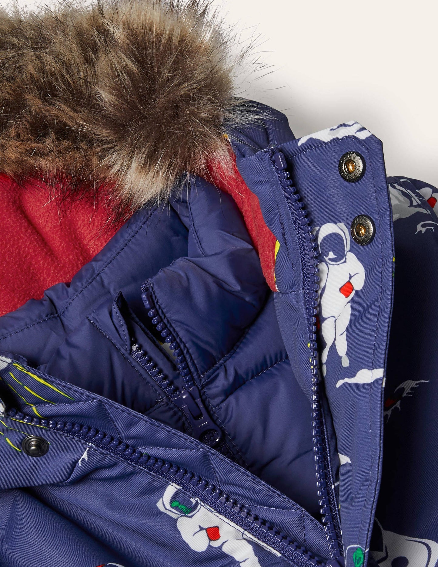 Bequemer wasserdichter Parka-Segelblau, Weltall