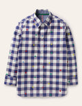Chemise décontractée en sergé-Étoile bleu marine/arc-en-ciel ivoire