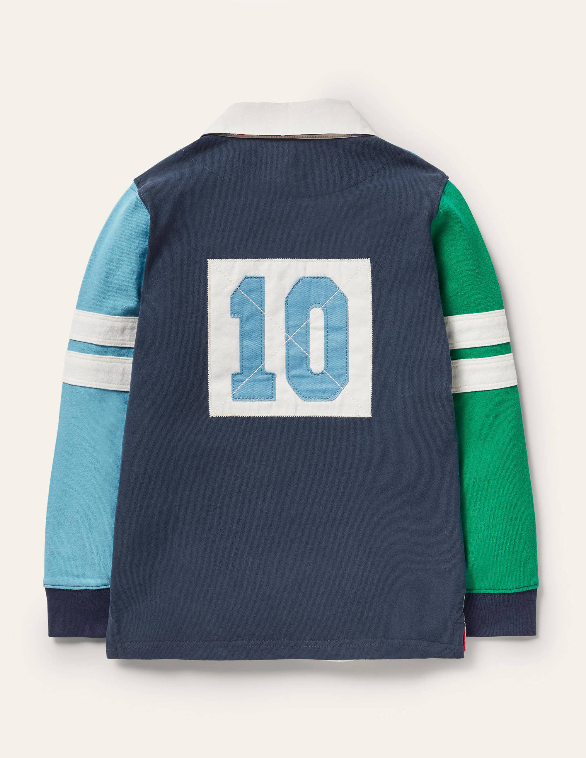 Maillot de rugby-Bleu élisabéthain/vert - Image 2