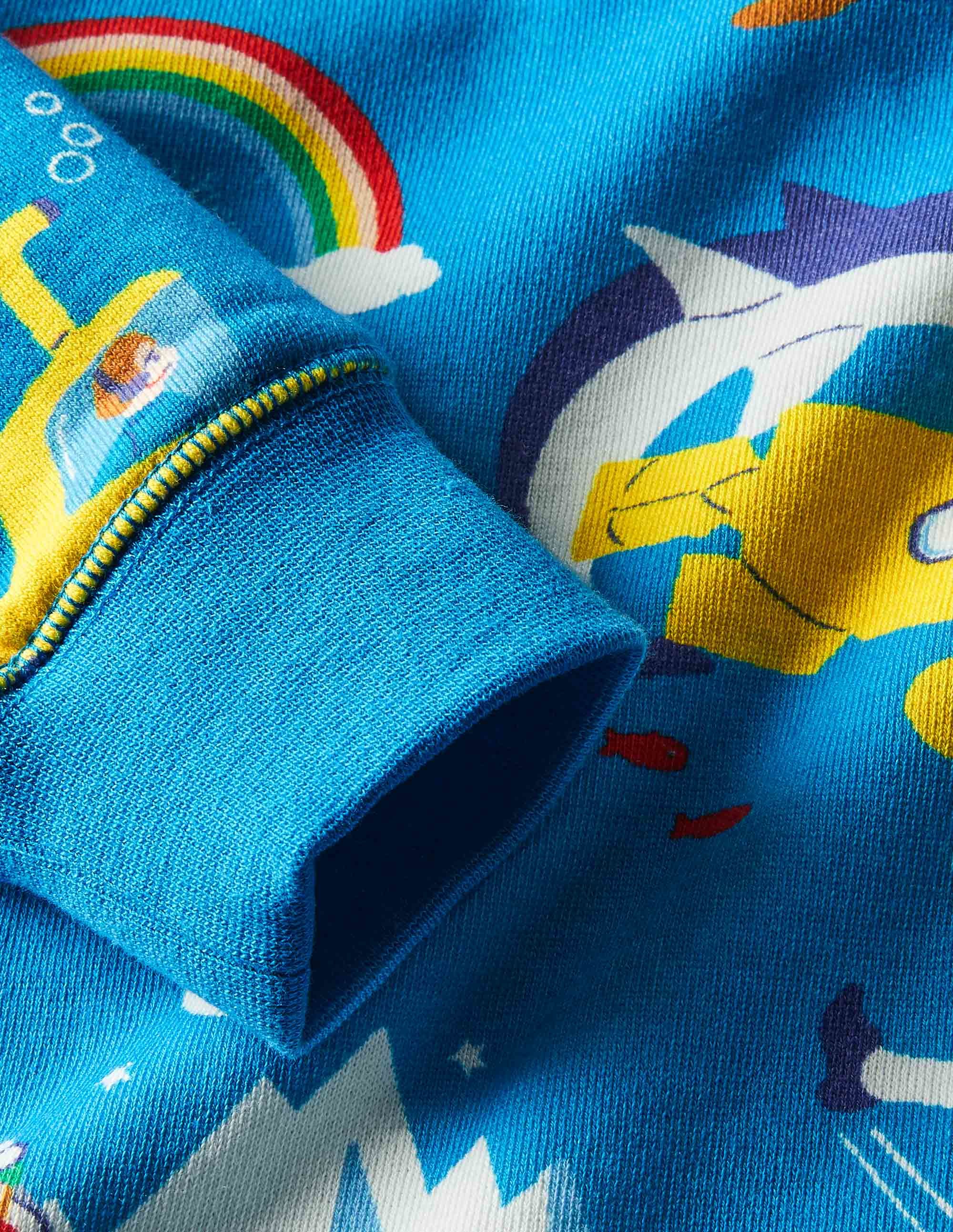 Sweat imprimé-Héros bleu marocain - Image 3