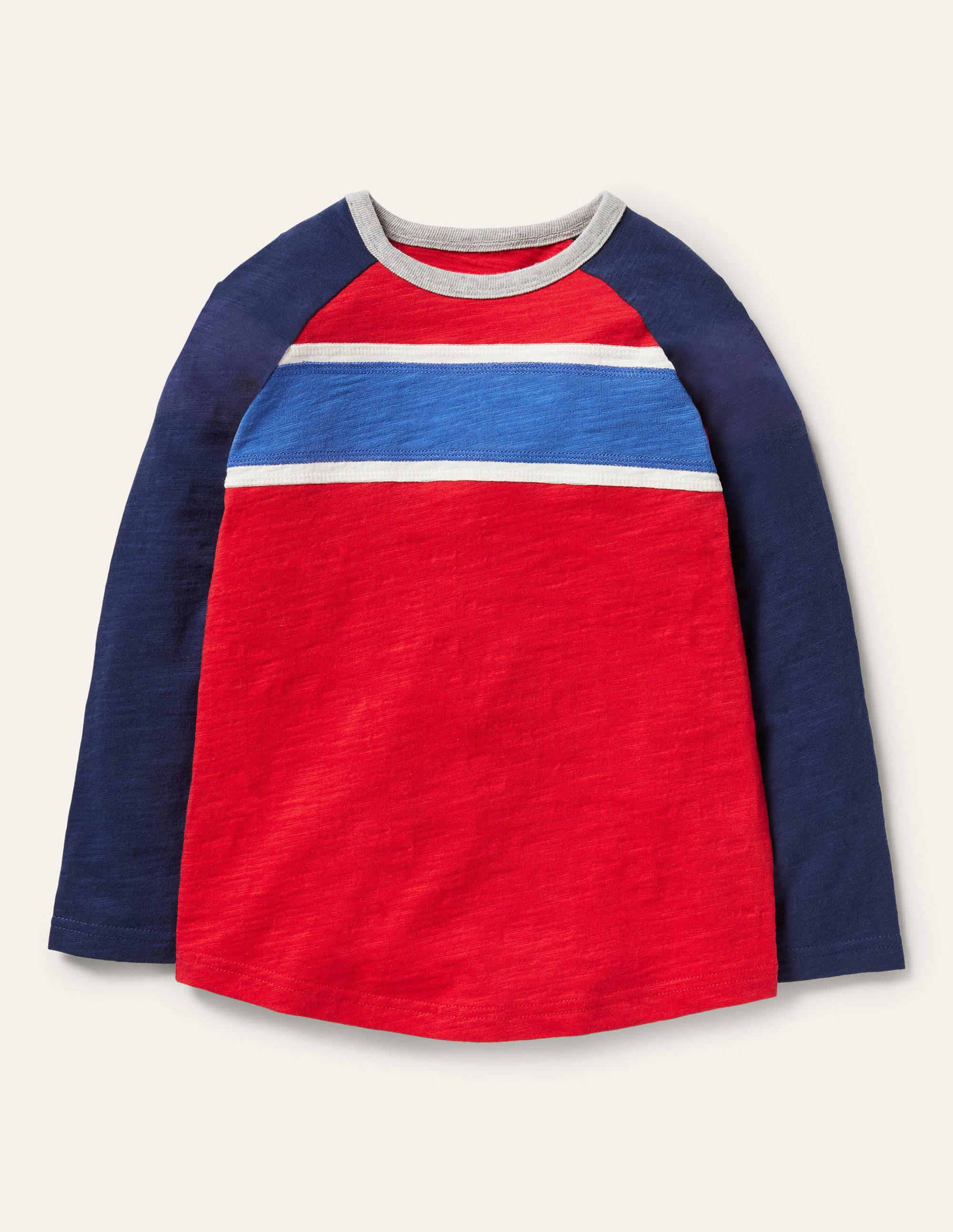 Raglan T-Shirt-Rocket Red/Starboard Blue - Image 1