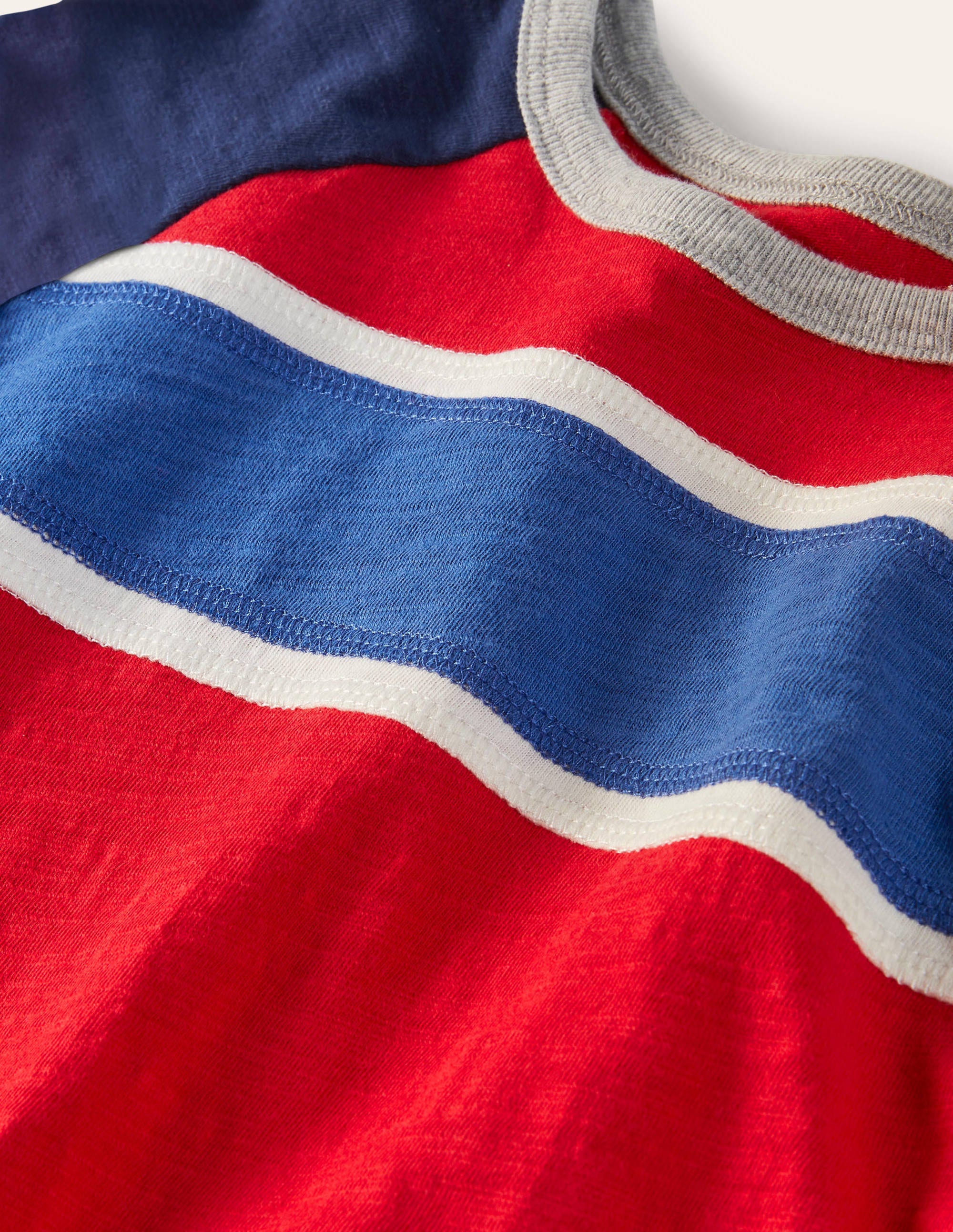 Raglan T-Shirt-Rocket Red/Starboard Blue - Image 3