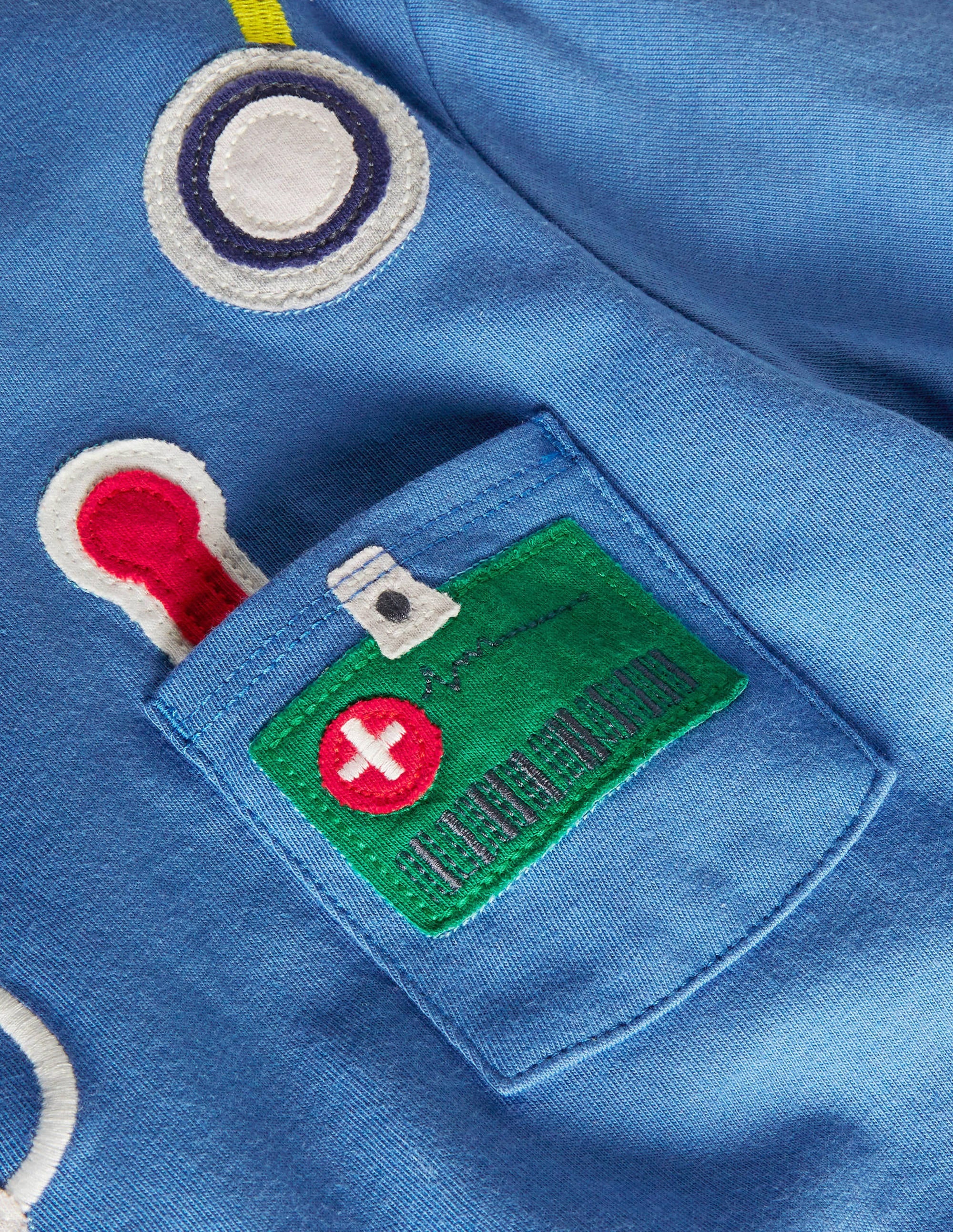 T-shirt à appliqué profession-Vétérinaire bleu élisabéthain - Image 3