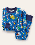 Pyjama long douillet-Leaders bleu marocain