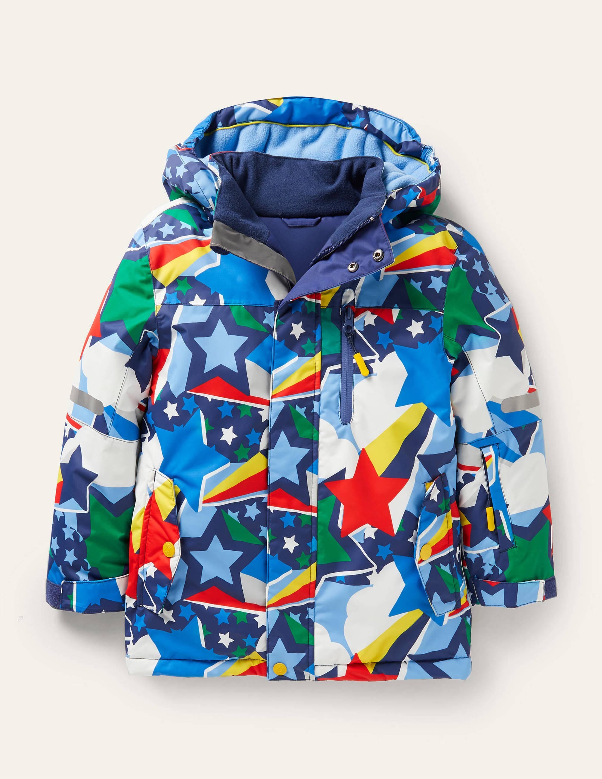 Veste imperméable pour tous les temps-Étoiles arc-en-ciel vif - Image 1