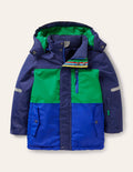 Veste imperméable pour tous les temps-Bleu marine universitaire/émeraude profond
