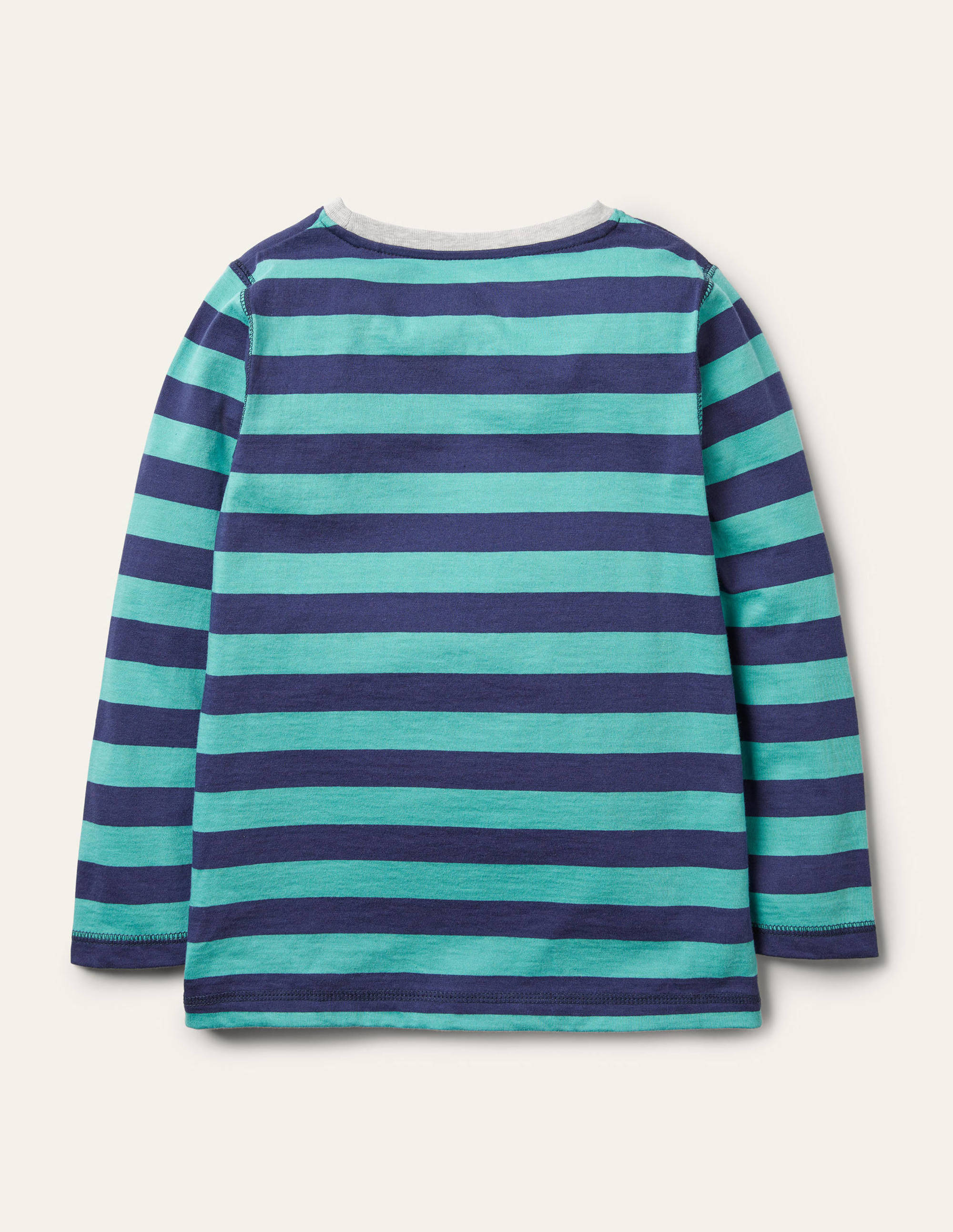 Superweiches Oberteil mit langen Ärmeln-Bachblau/Navy - Image 2
