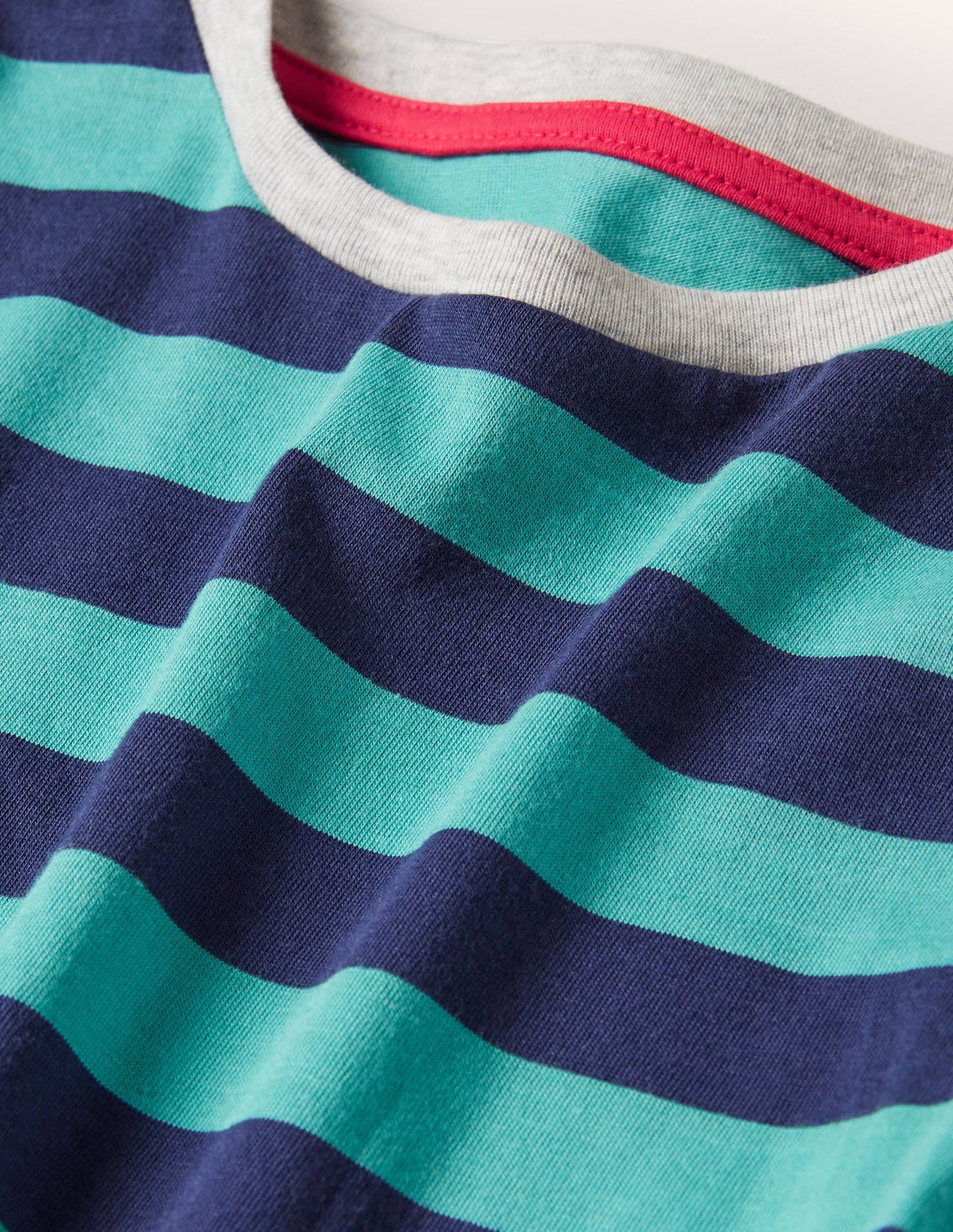 Superweiches Oberteil mit langen Ärmeln-Bachblau/Navy