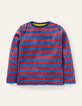 Supersoft Long-sleeved T-shirt-Rocket Red/Elizabethan Blue