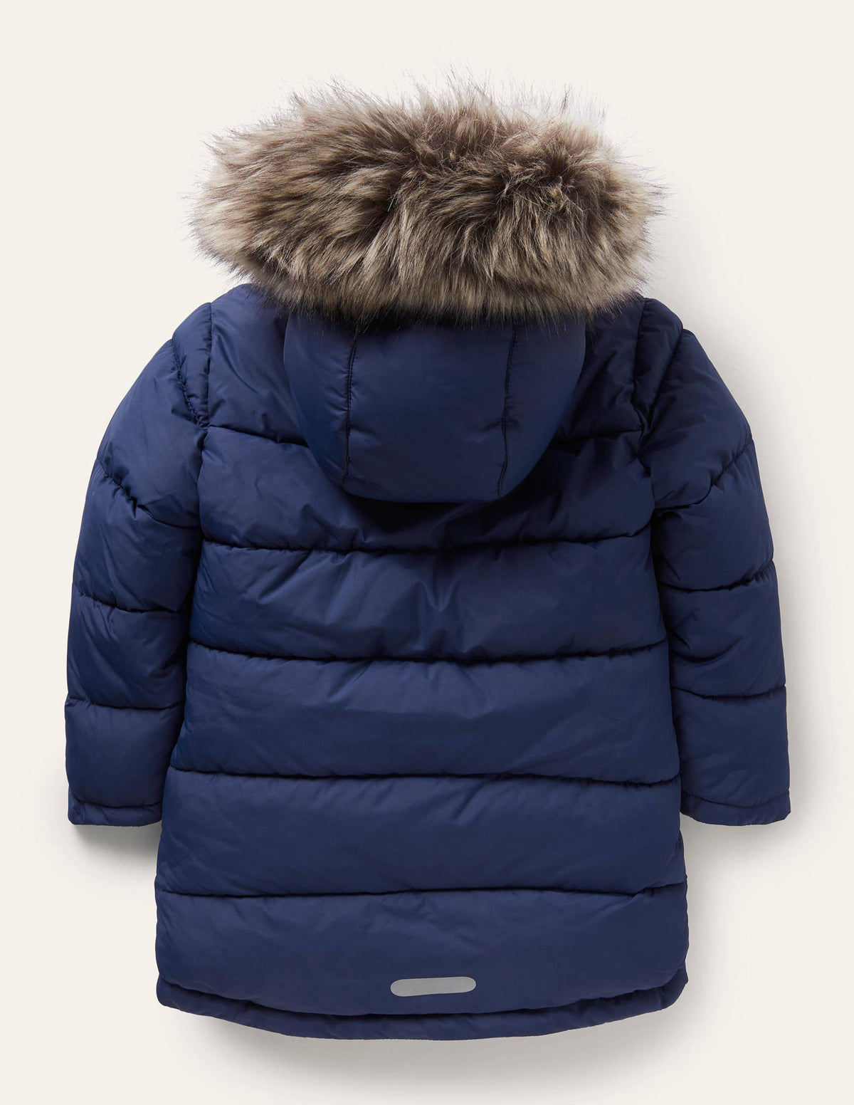 Lange Jacke mit Wattierung-Schuluniform-Navy - Image 2