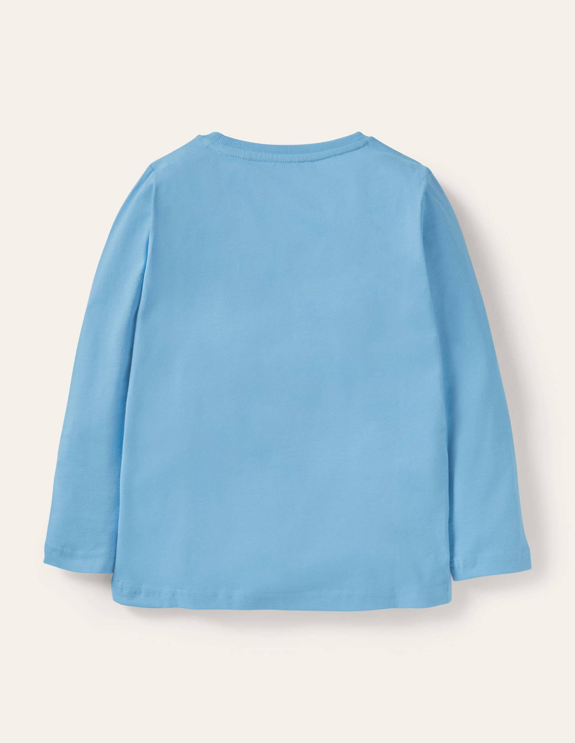 T-Shirt mit Tiermotiv-Surfbrett-Blau, Igel-2