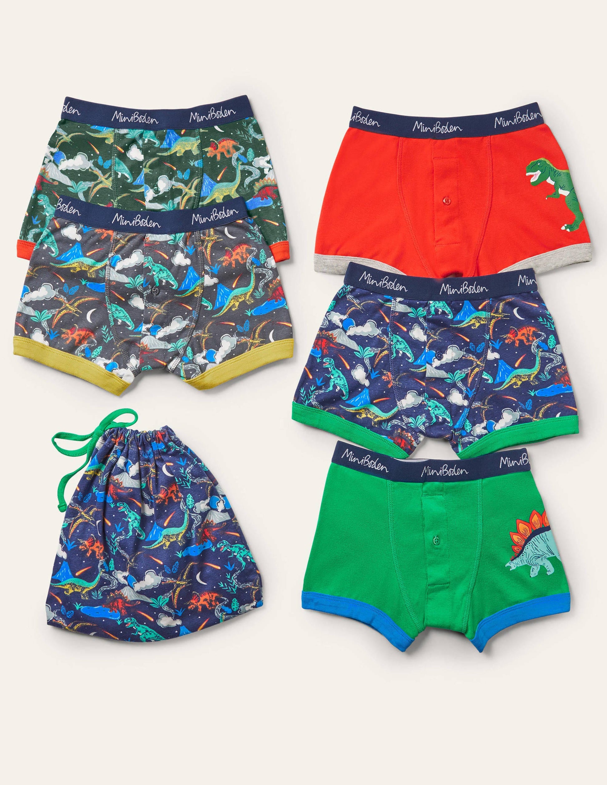 Boxershorts im 5er-Pack-Bunt, Dinosaurier-1