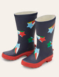 Gummistiefel-Schuluniform-Navy, Sterne