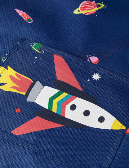 Schürze-Segelblau, Weltall-2