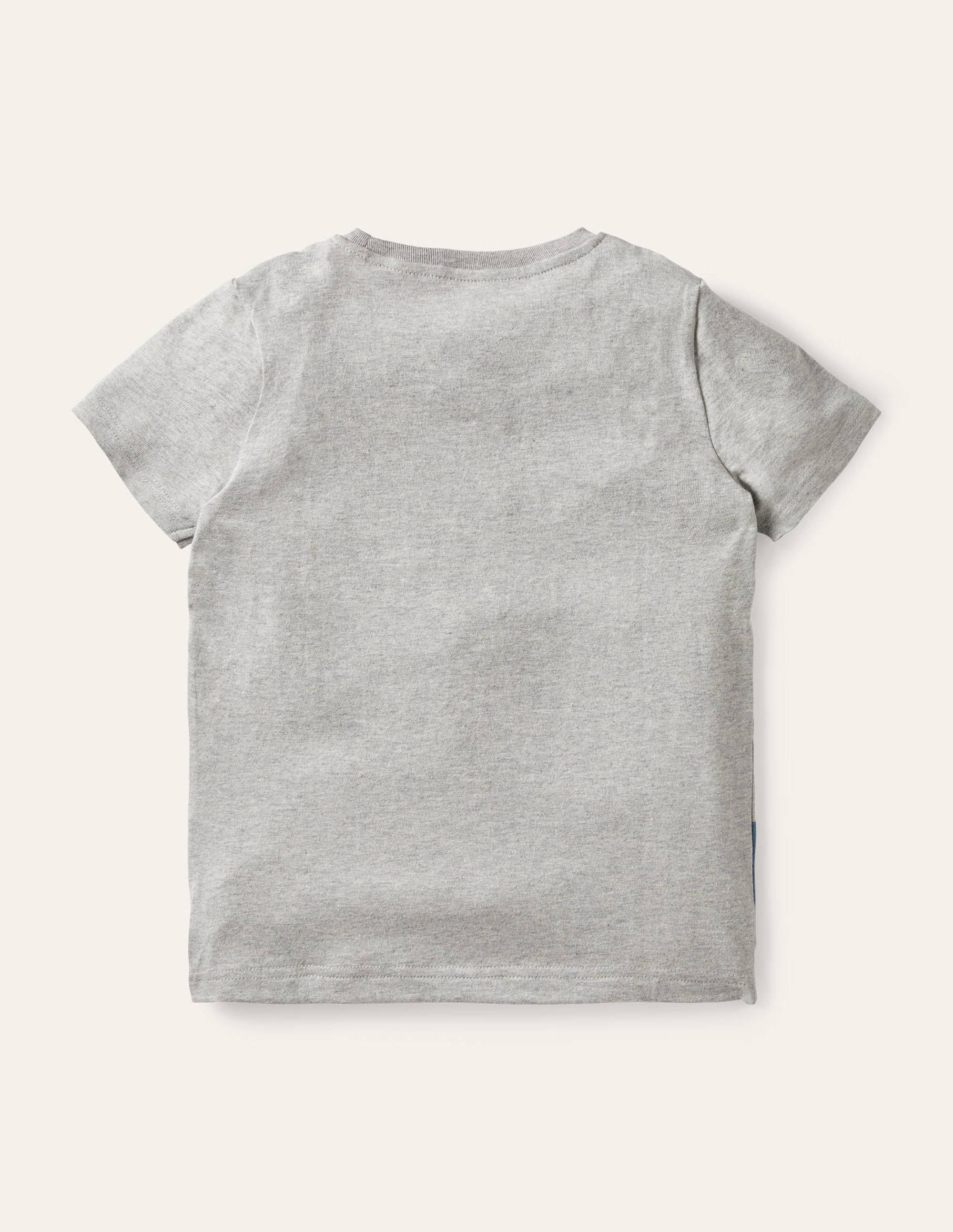 Strand-T-Shirt mit Aufklappmotiv-Grau Meliert, Sprout mit Sandburg - Image 2