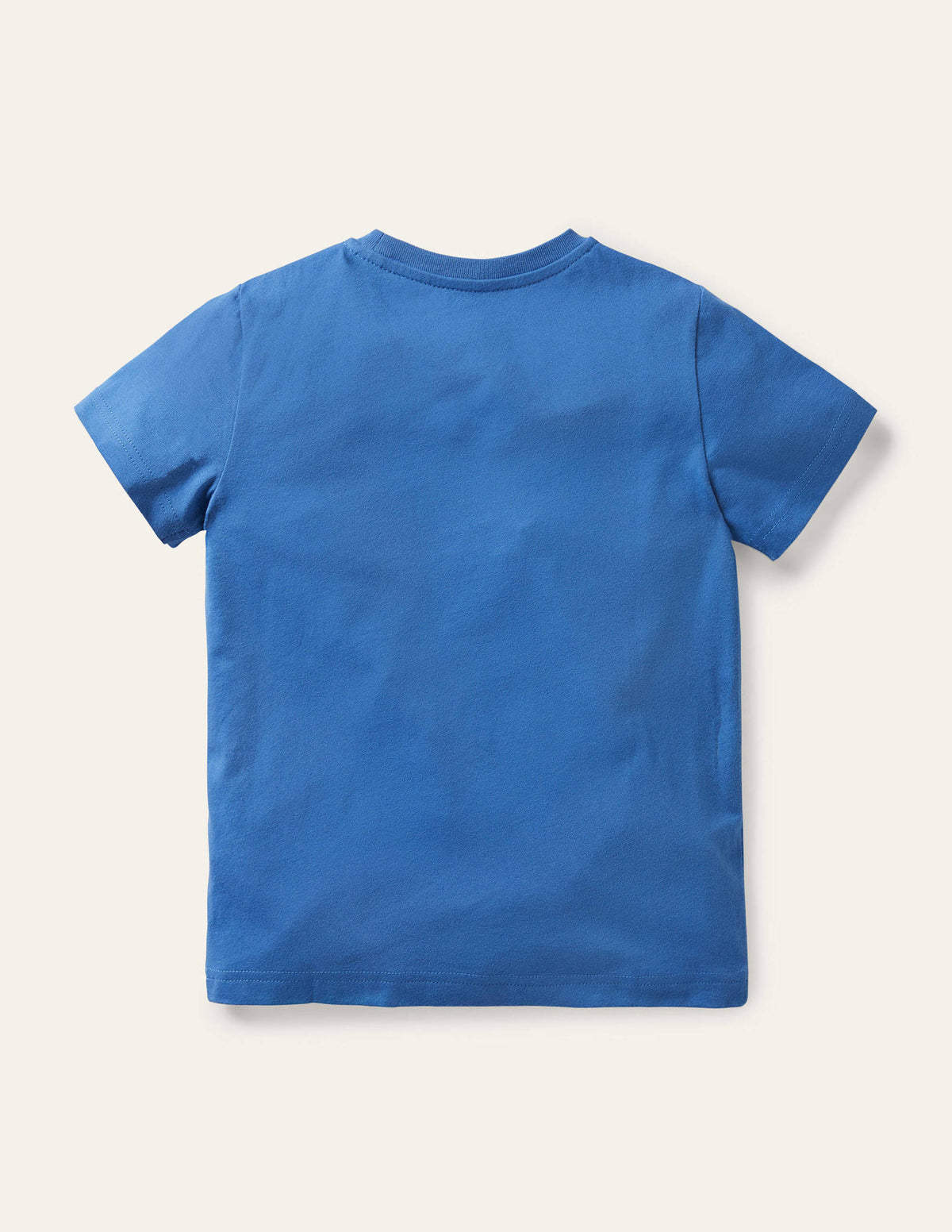 Strand-T-Shirt mit Applikation-Elisabethanisches Blau, Eiscreme - Image 2