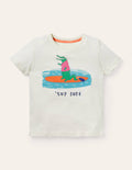Graphic Pun T-shirt-Ivory Sup Dude