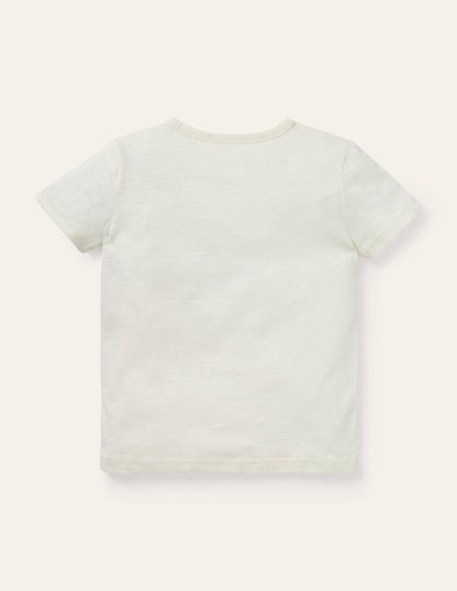 T-Shirt mit Motiv-Naturweiß, Sup Dude