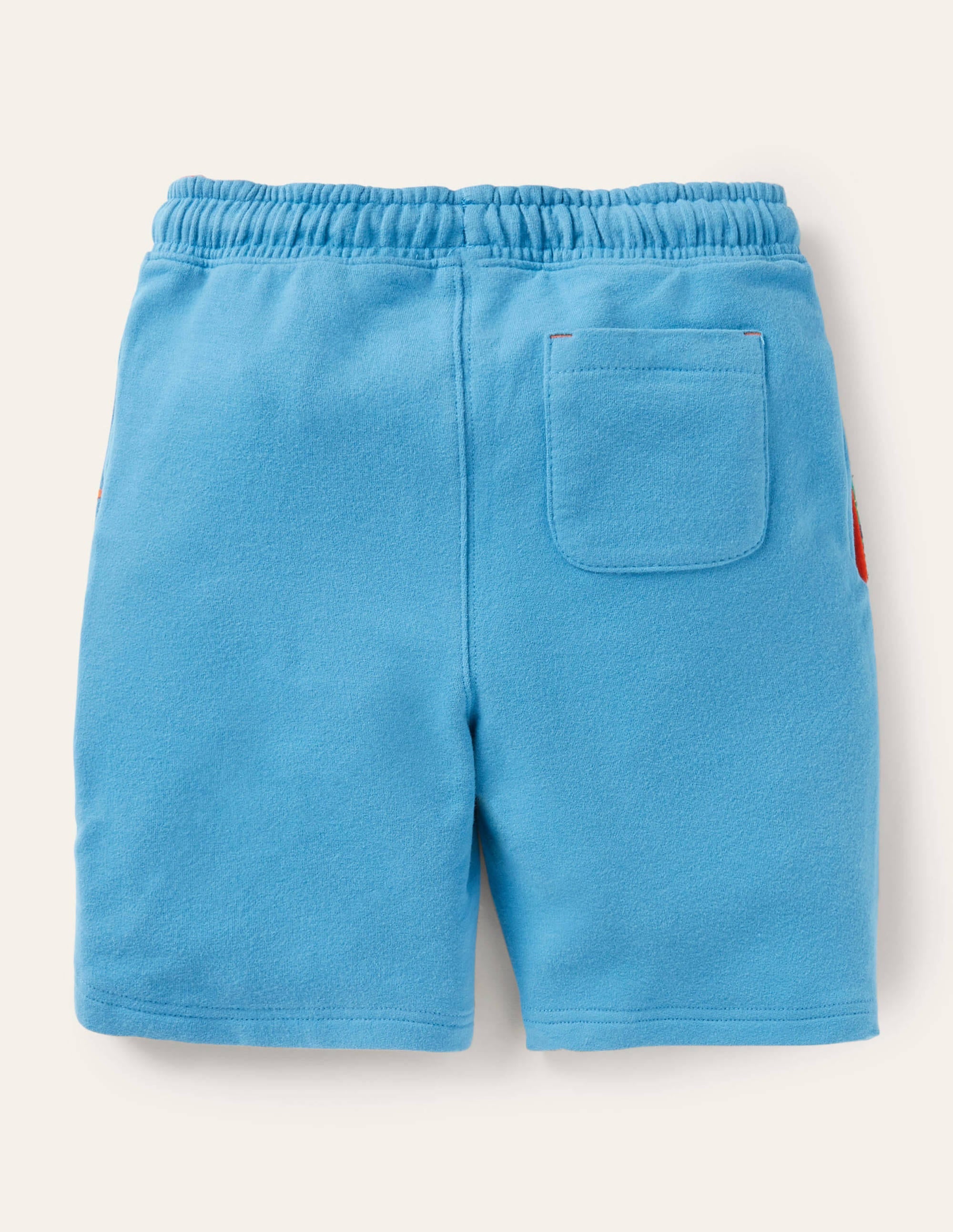 Appliqué Sweatshorts-Aqua Blue Fishes - Image 2