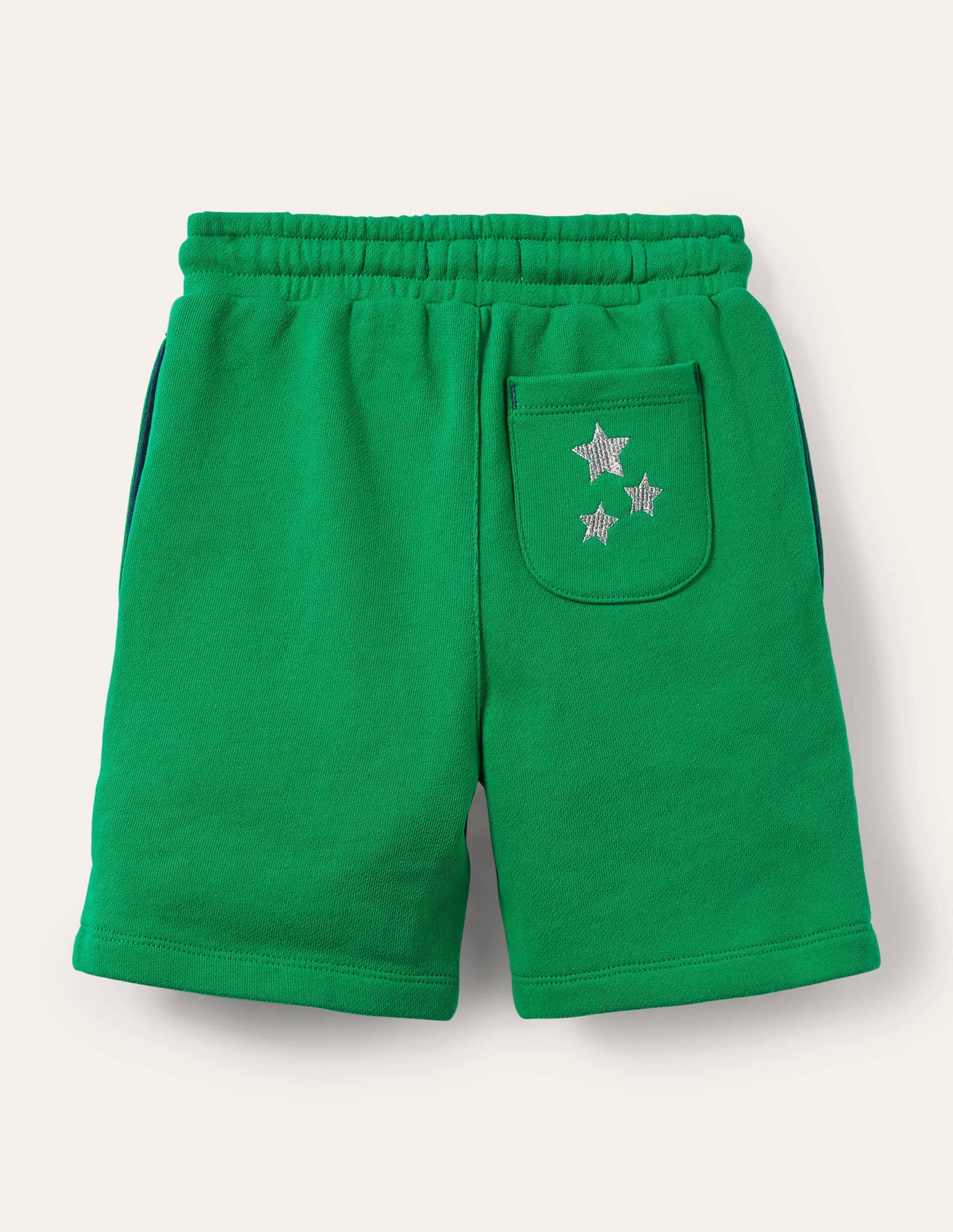 Short de survêtement à appliqué-Badges spatiaux vert printemps - Image 2