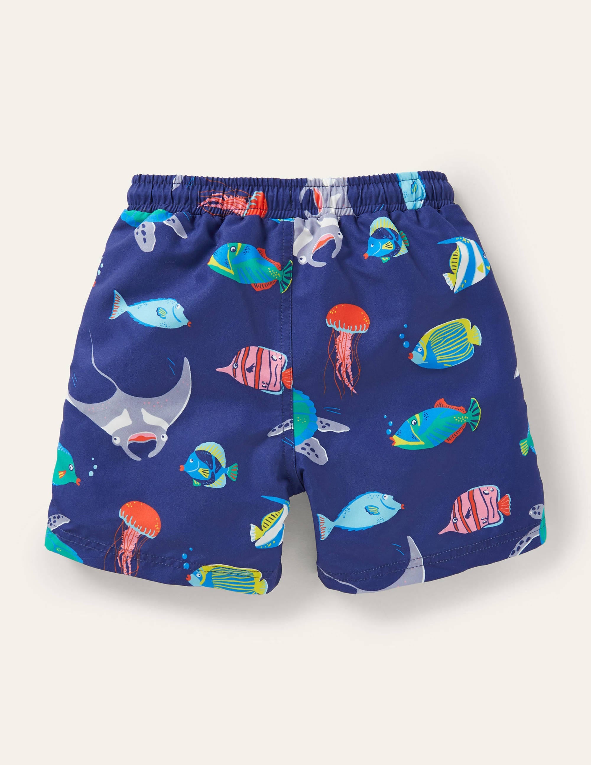 Gemusterte Badeshorts-Segelblau, Fische - Image 2