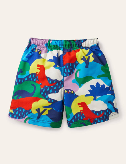 Badeshorts-Regenbogenfarben, Dinosaurier