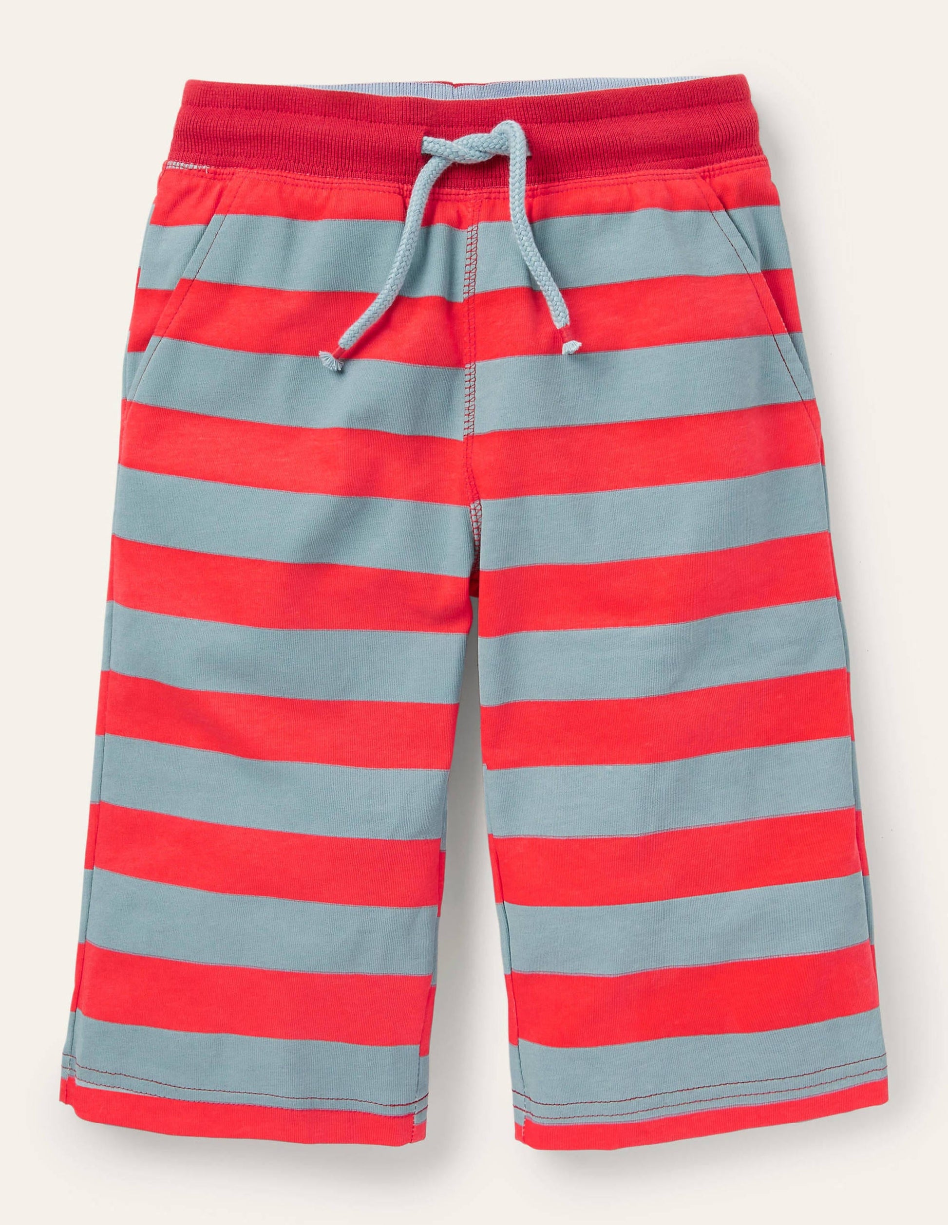 Jersey-Baggyhose-Erdbeerkuchenrot/Nebelblau-1