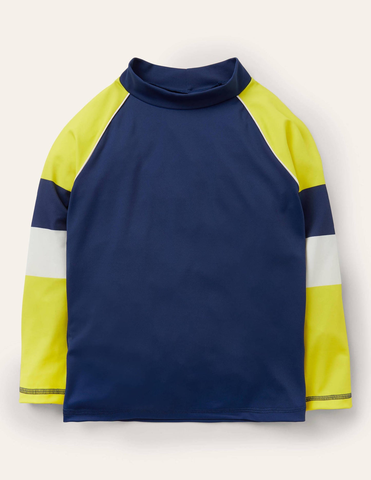 Badeshirt-Schuluniform-Navy/Gelb