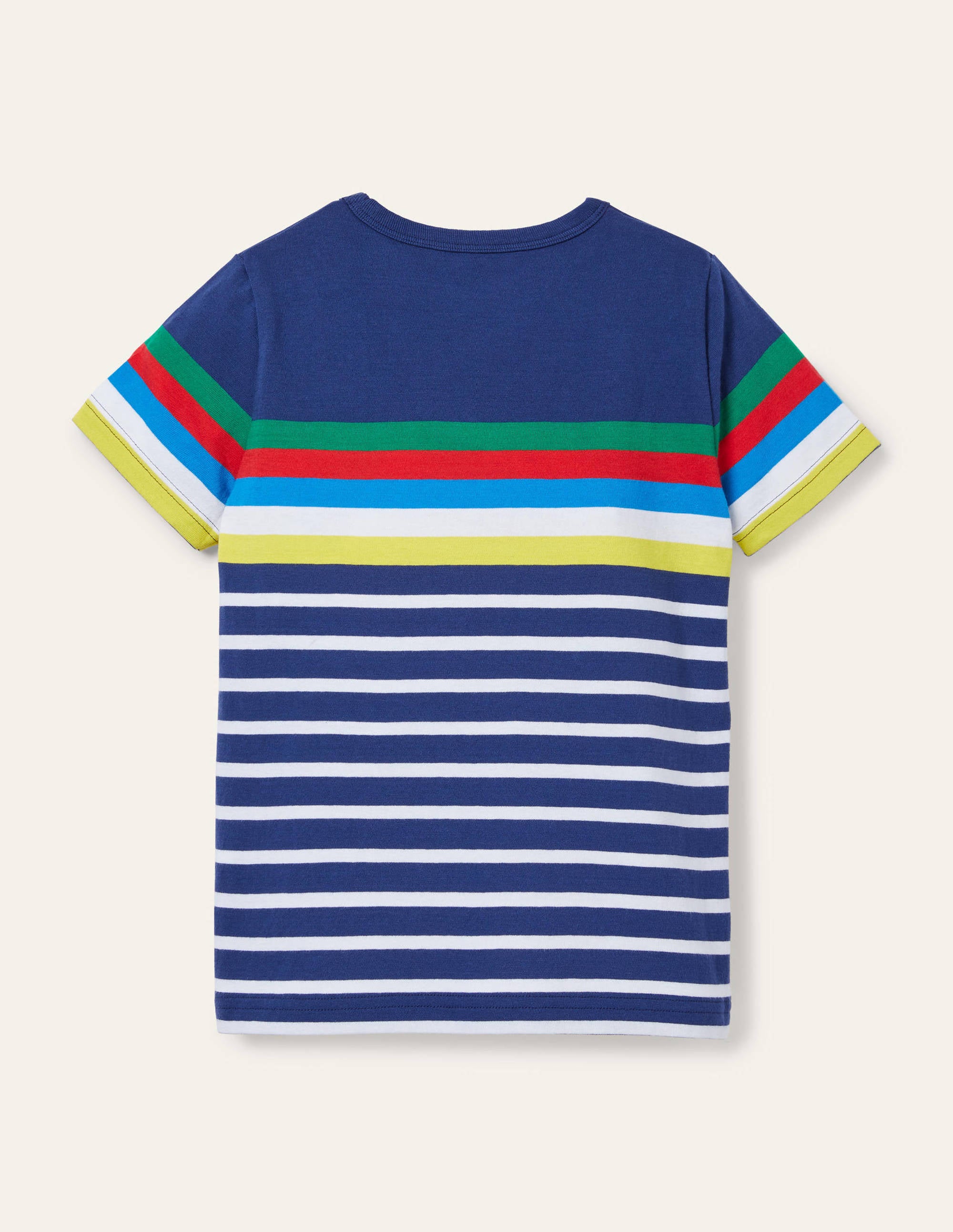 Bretonshirt mit Regenbogenstreifen-Starboard Blue Rainbow - Image 2