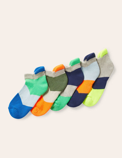 Sportsocken im 5er-Pack-Bunt, Zickzackmuster