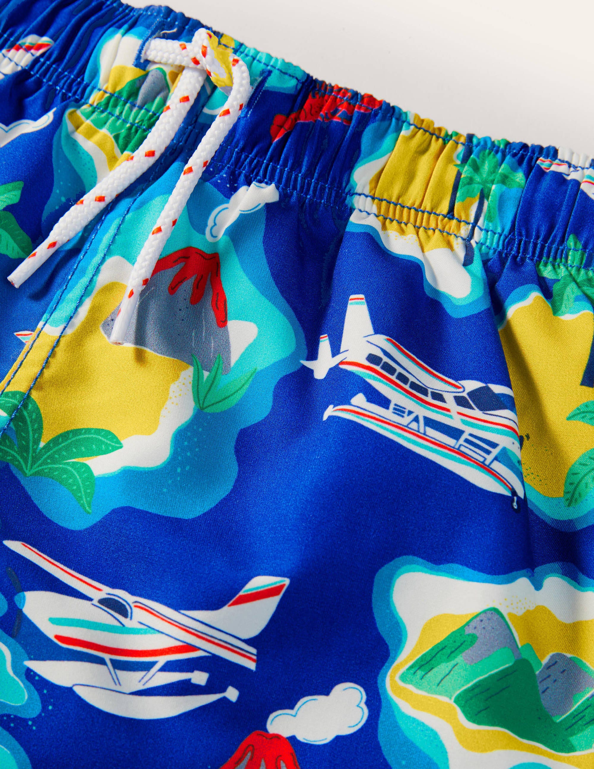 Badeshorts-Blitzblau, Inselmuster - Image 3