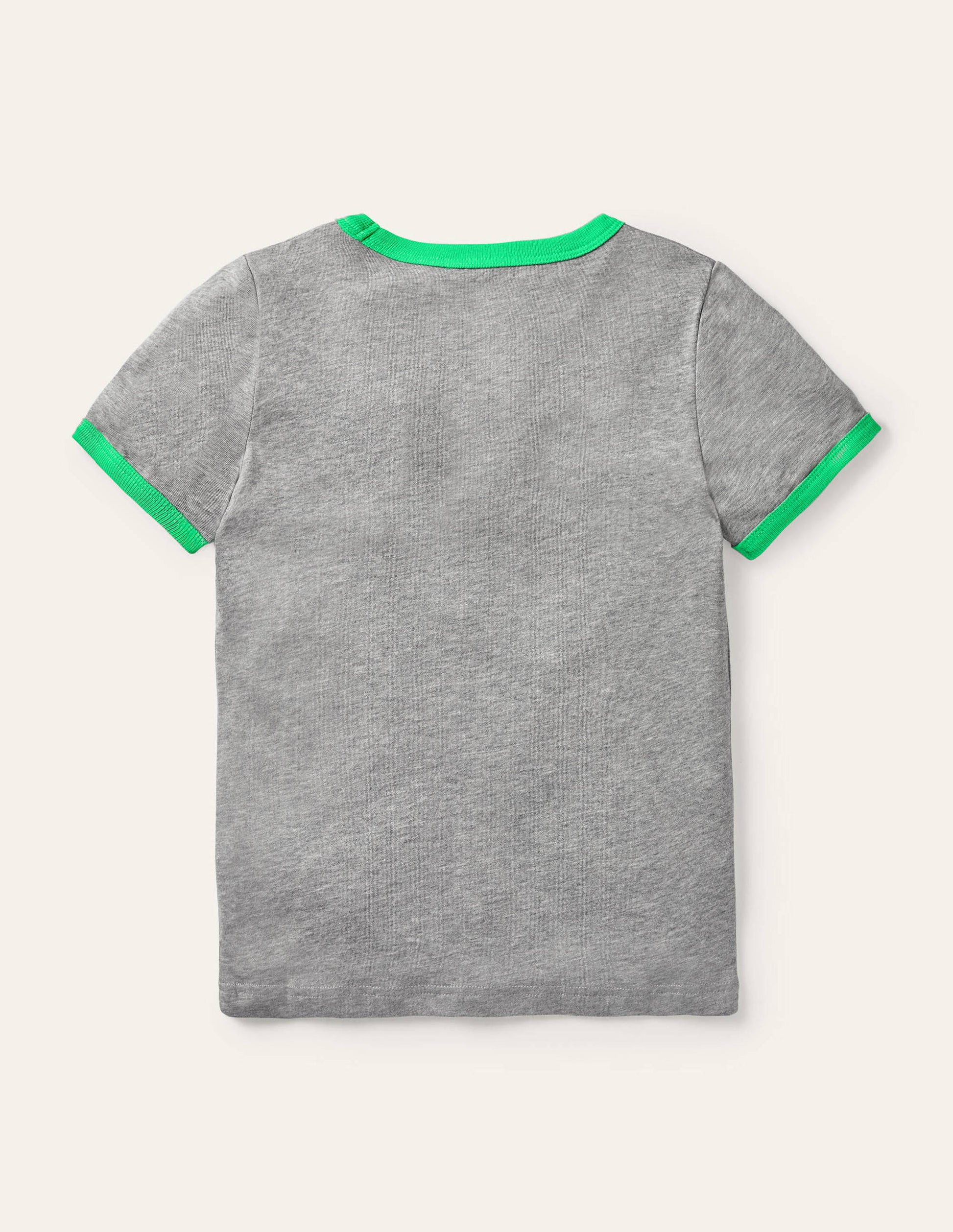 T-shirt graphique-Motif Go Green gris chiné-2