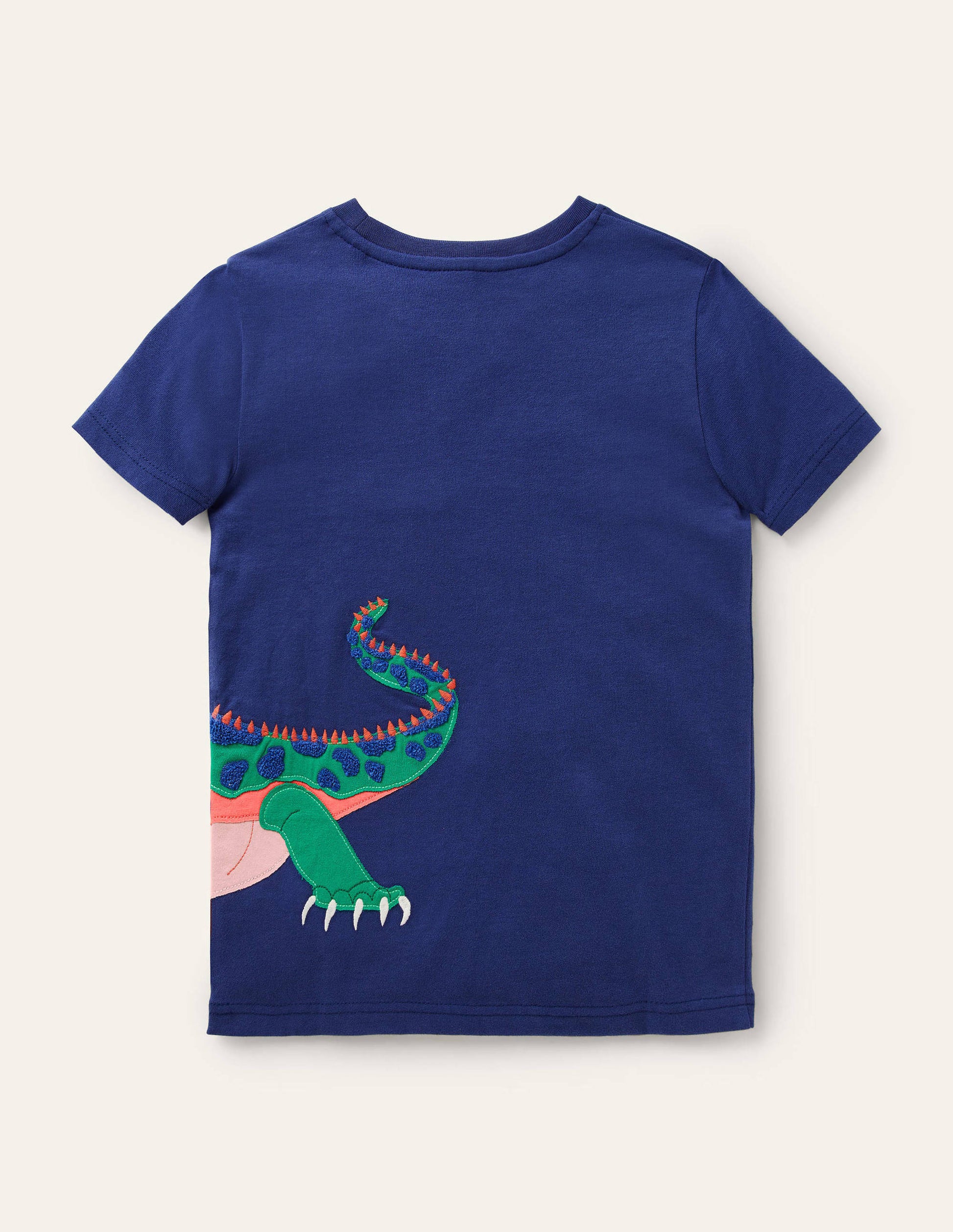 T-shirt à appliqué animal exotique-Iguane bleu tribord-2